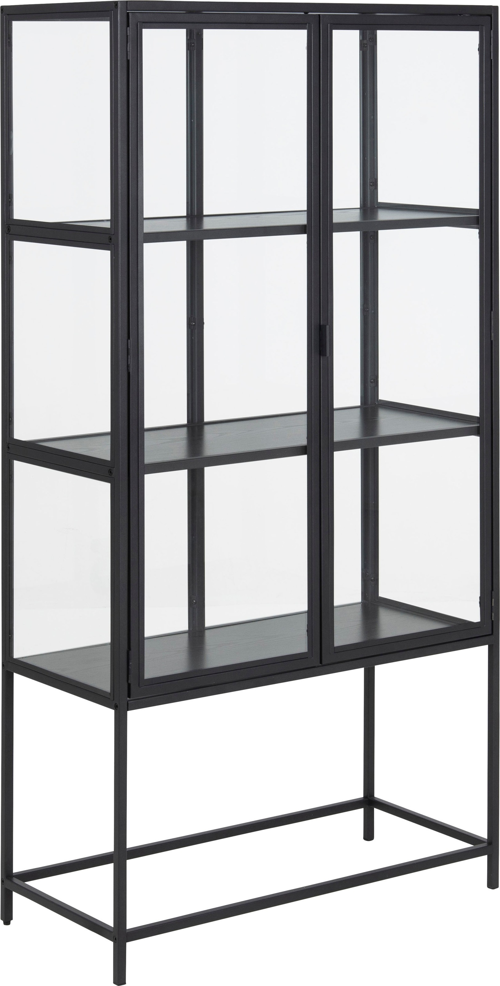 ACTONA GROUP Glasvitrine, mit Glastüren und Metallrahmen, 3 Einlegeböden, B günstig online kaufen