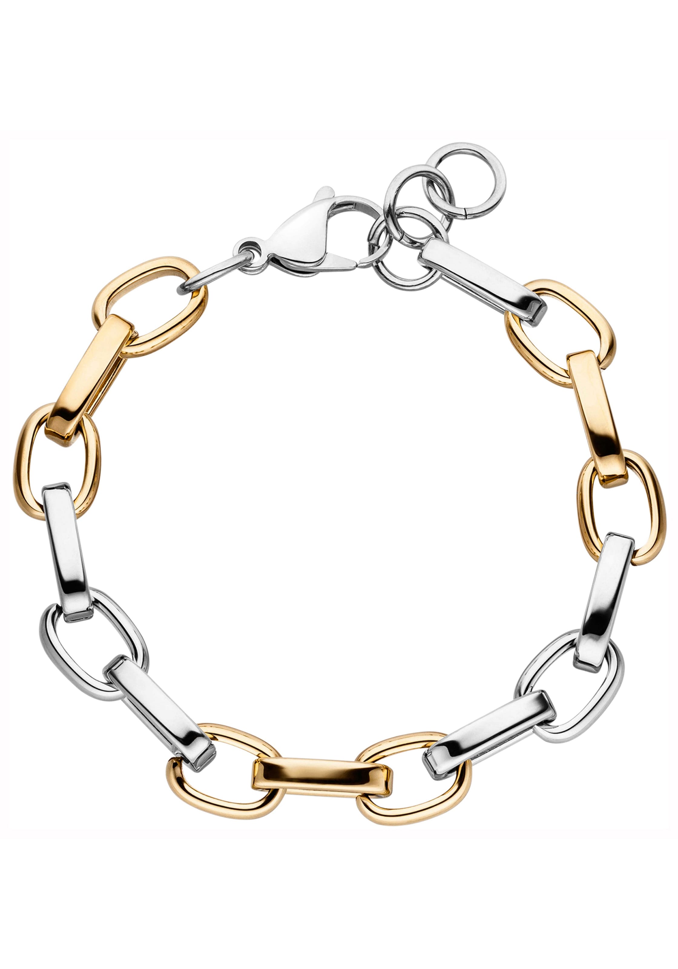 JOBO Armband »Statement«, Edelstahl Bicolor-Optik 22 cm