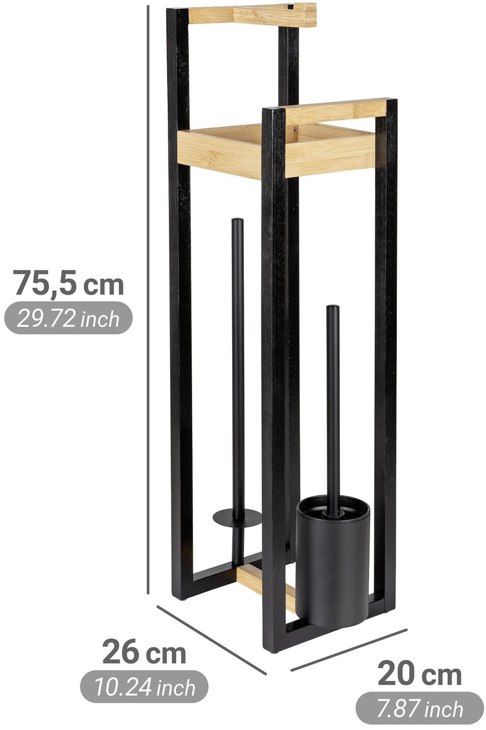 WENKO WC-Garnitur »Braidi« aus Bambus