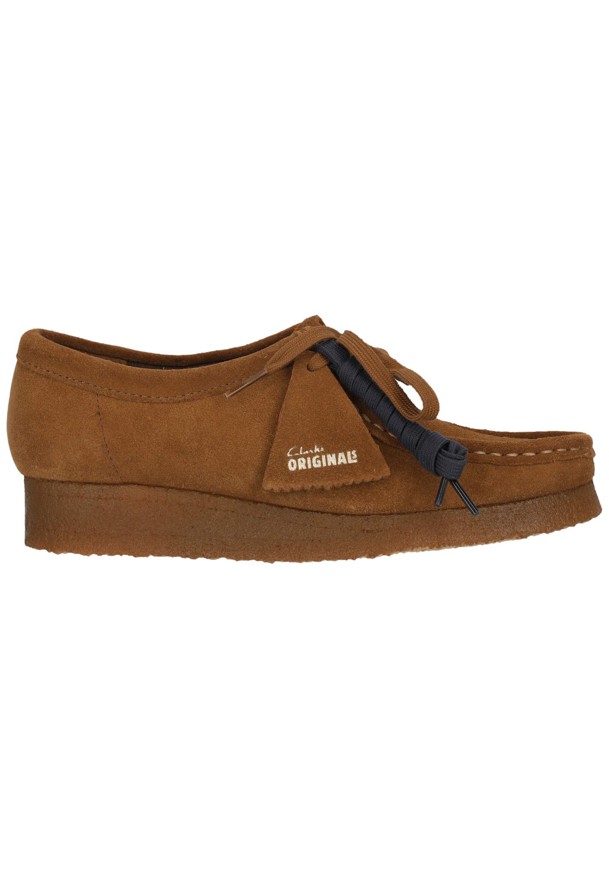 Clarks Schnürschuh »Wallabee Cola Suede«  aus butterweichem Wildleder