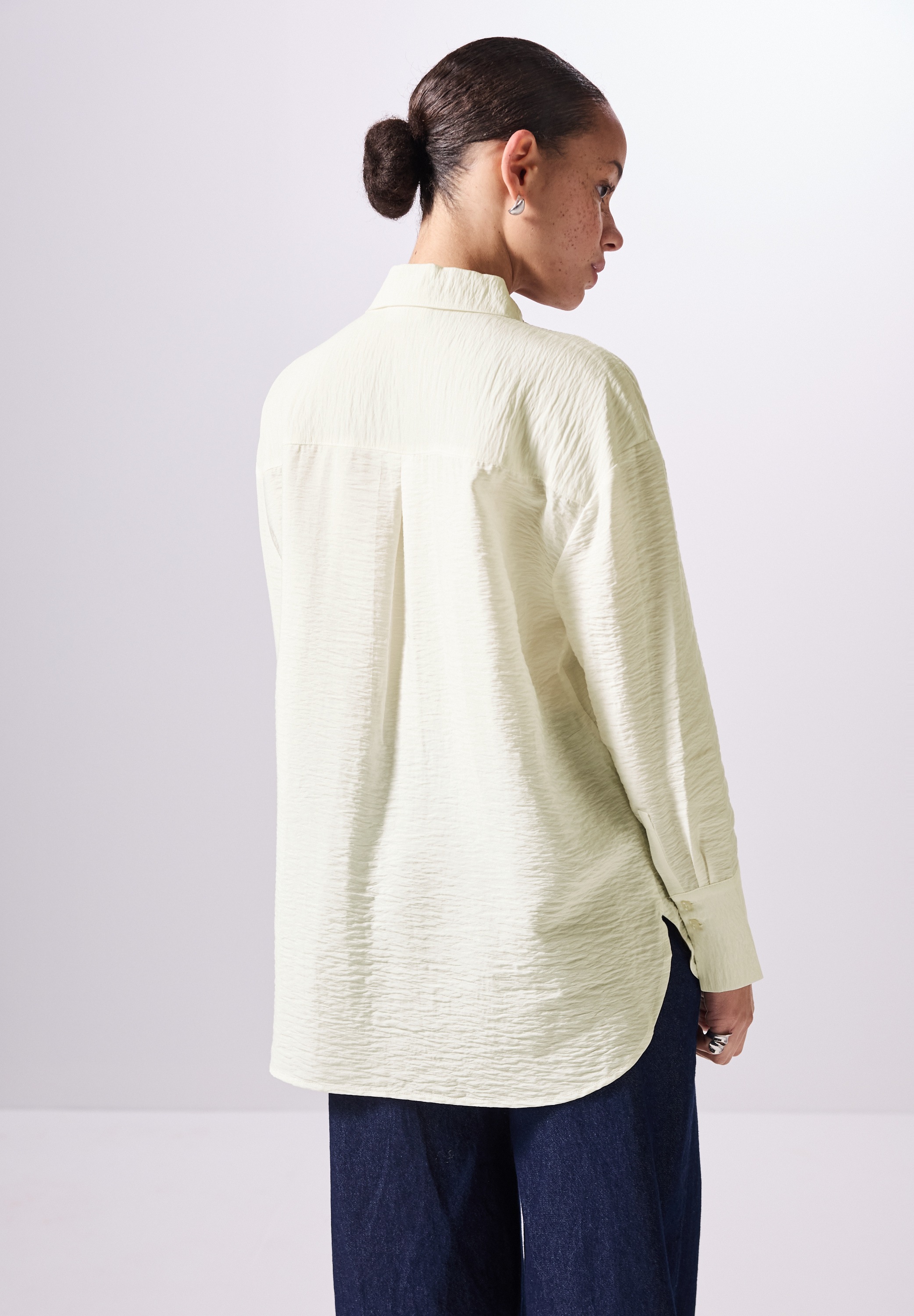 STREET ONE STUDIO Hemdbluse, mit Knopfleiste