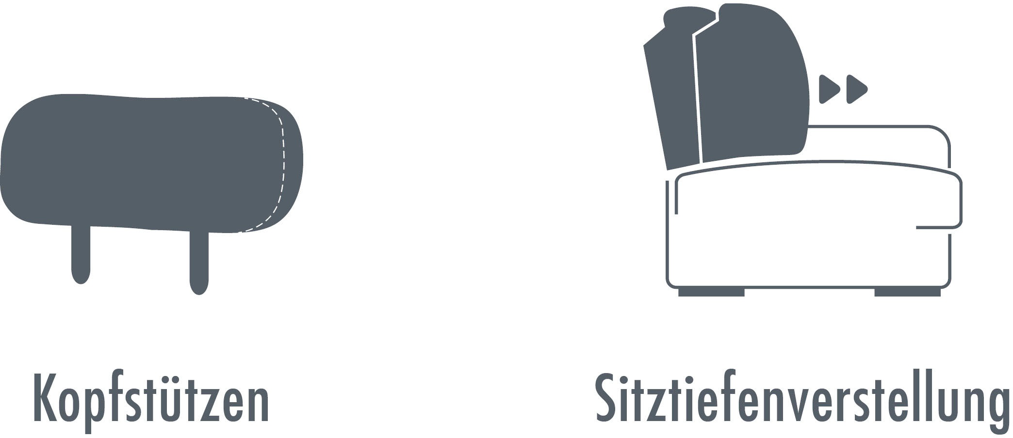Die PlanBar Ecksofa »MP-IN20016 L-Form mit Kaltschaum-Polsterung«, wahlweise mit Kopfstützen und Bettfunktion, mit Kaltschaum-Polsterung