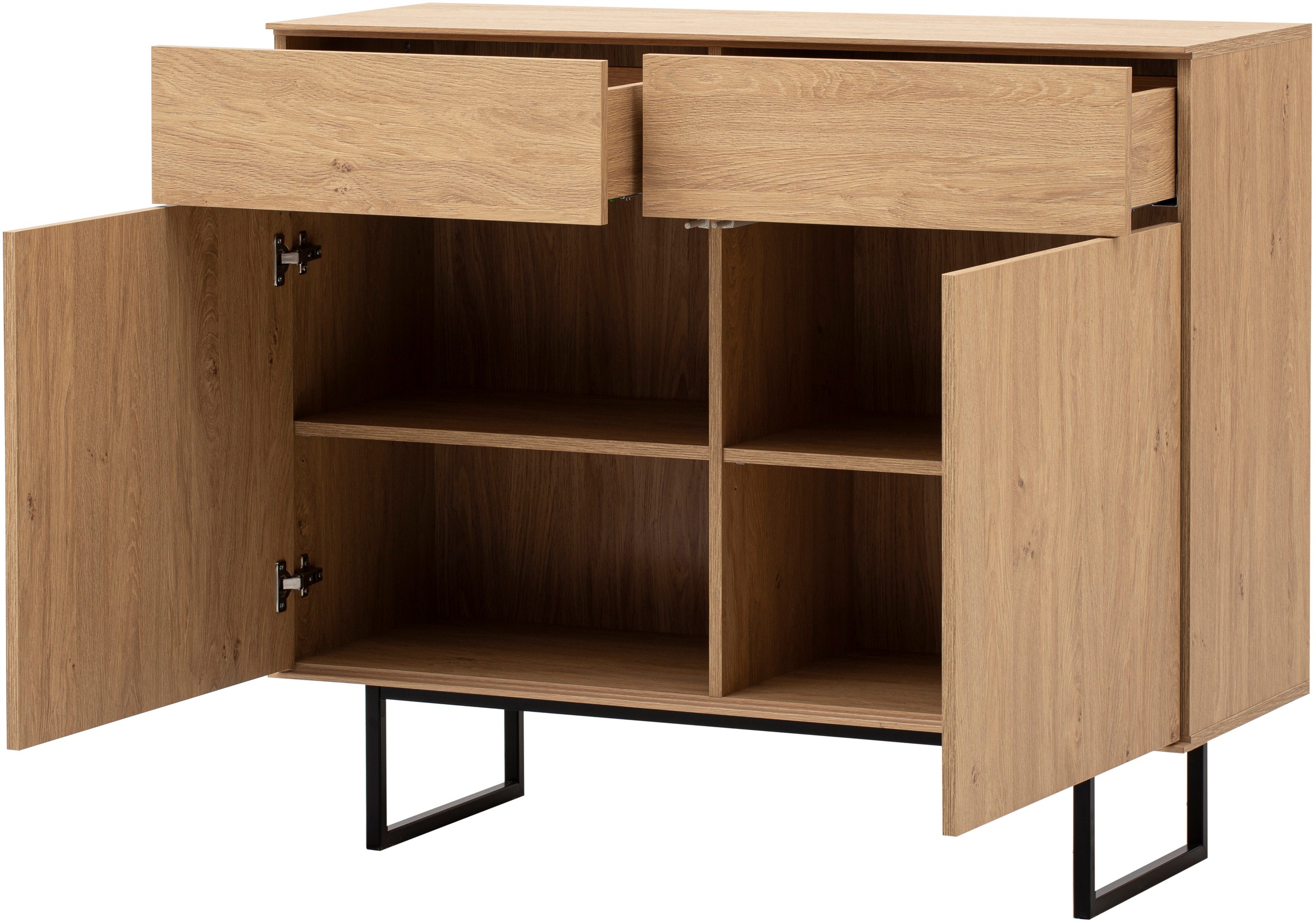Home affaire Sideboard »Lund, moderner Schrank, Kommode mit Kufengestell«, ausreichend Stauraum, vielseitig einsetzbar, 115 cm breit