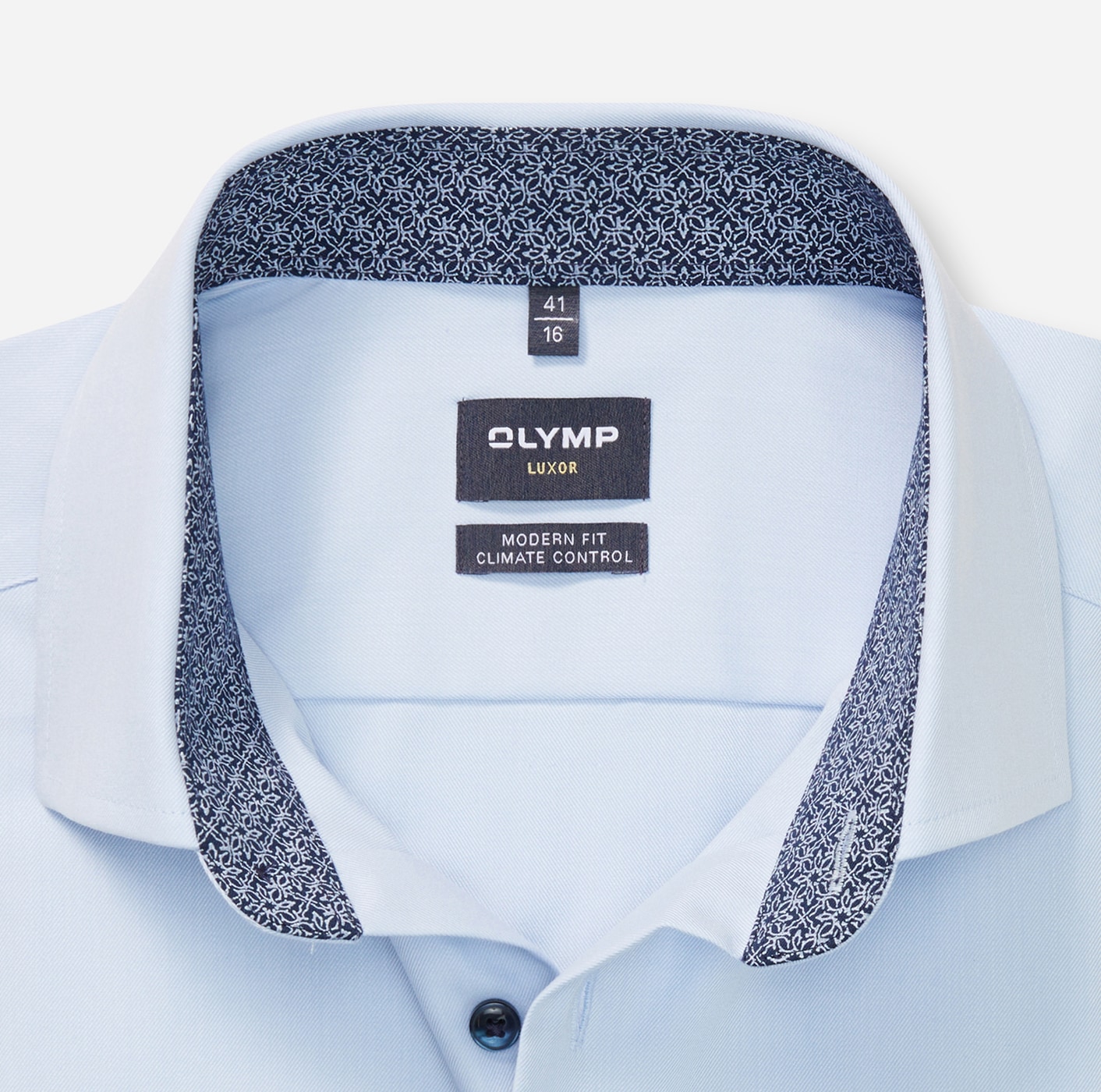 OLYMP Langarmhemd »Luxor 24/Seven«, Climate Control, modern fit, Businesshemd, Global Kentkragen