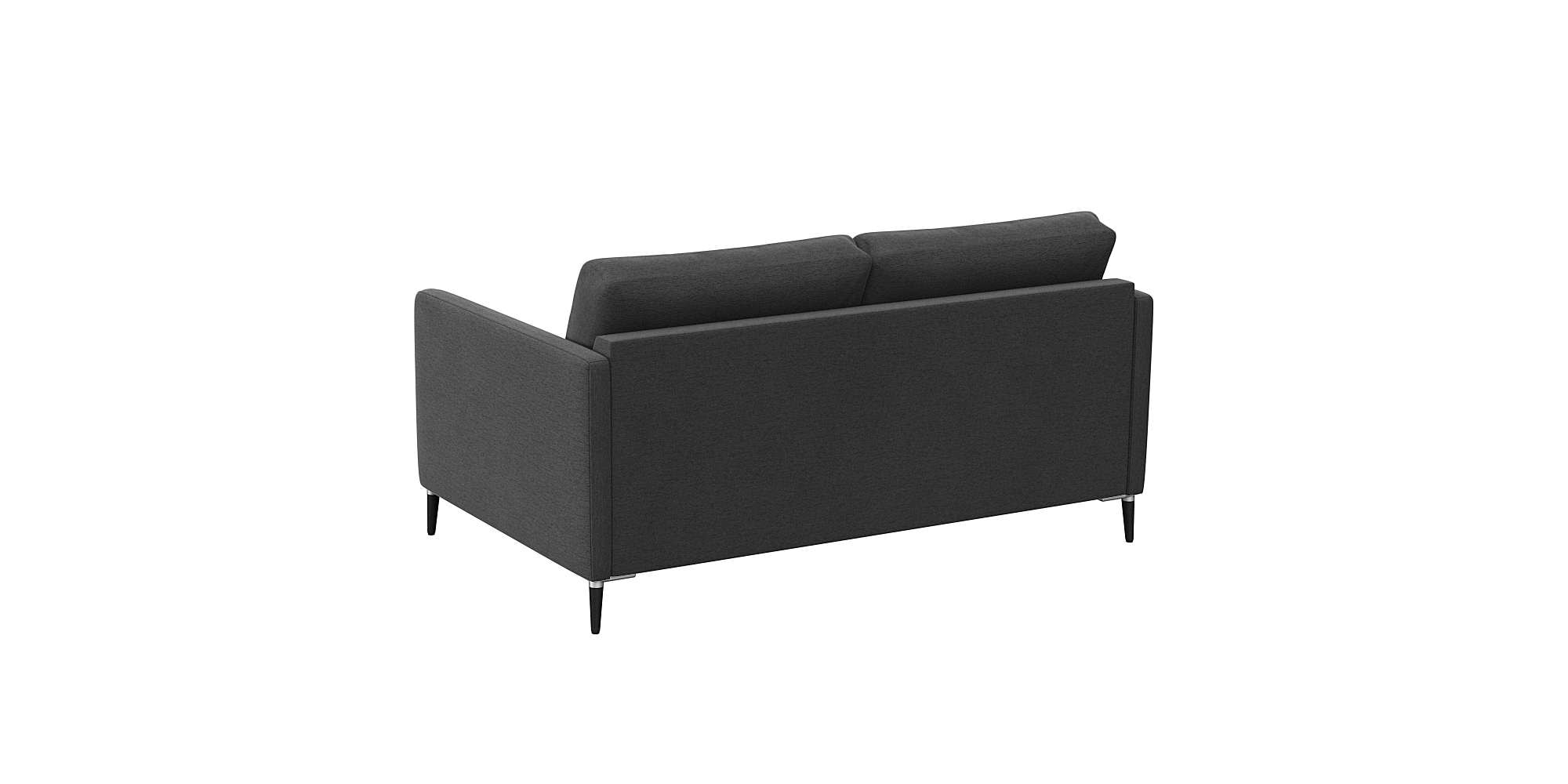 FLEXLUX 2-Sitzer »Fiore, super Sitzkomfort durch Kaltschaum im Sitz«, schmale Armlehnen, Füße Alu+schwarz