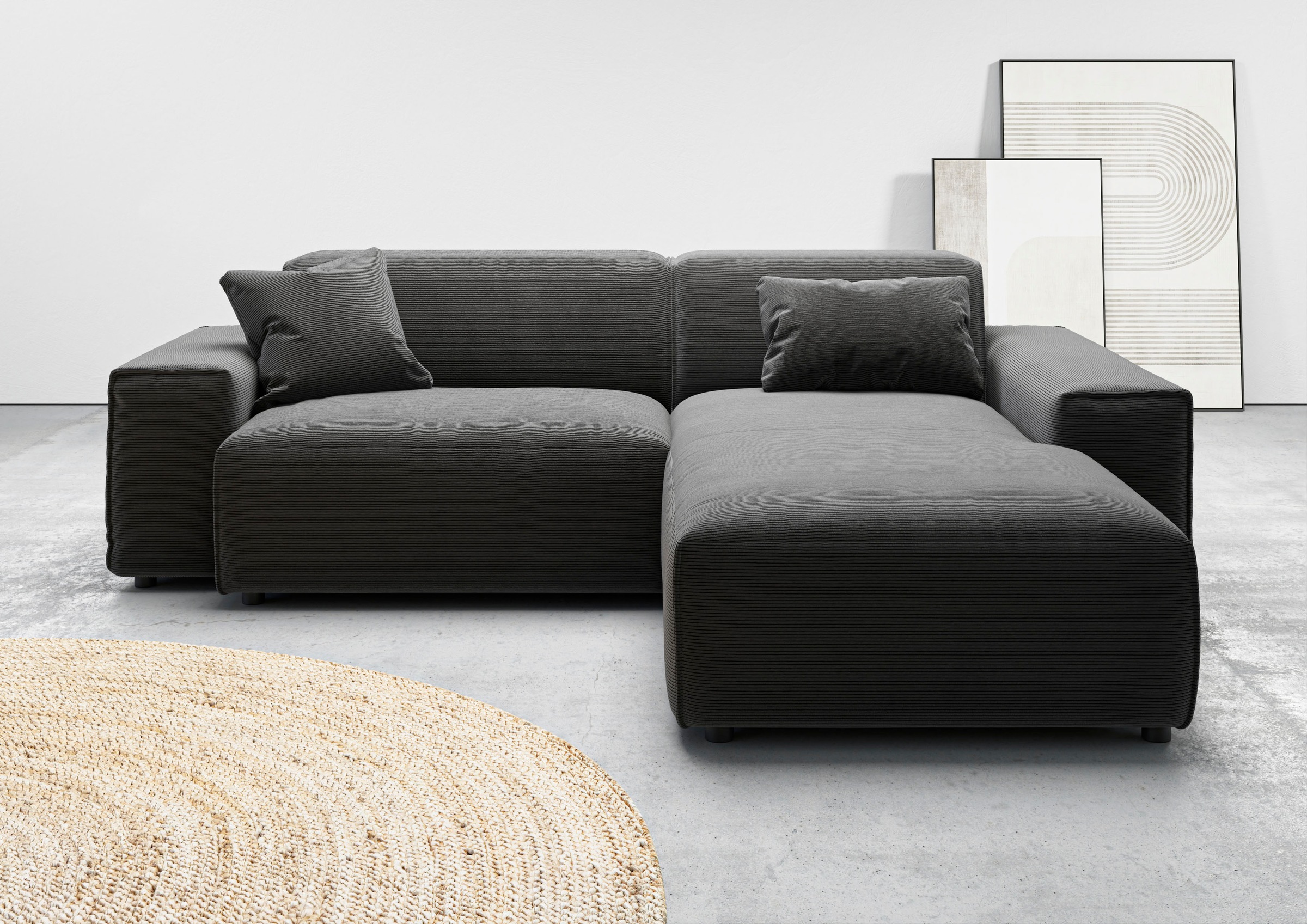 Home affaire Ecksofa "Glimminge L-Form auch in Breitcord, Feincord + Easy c günstig online kaufen