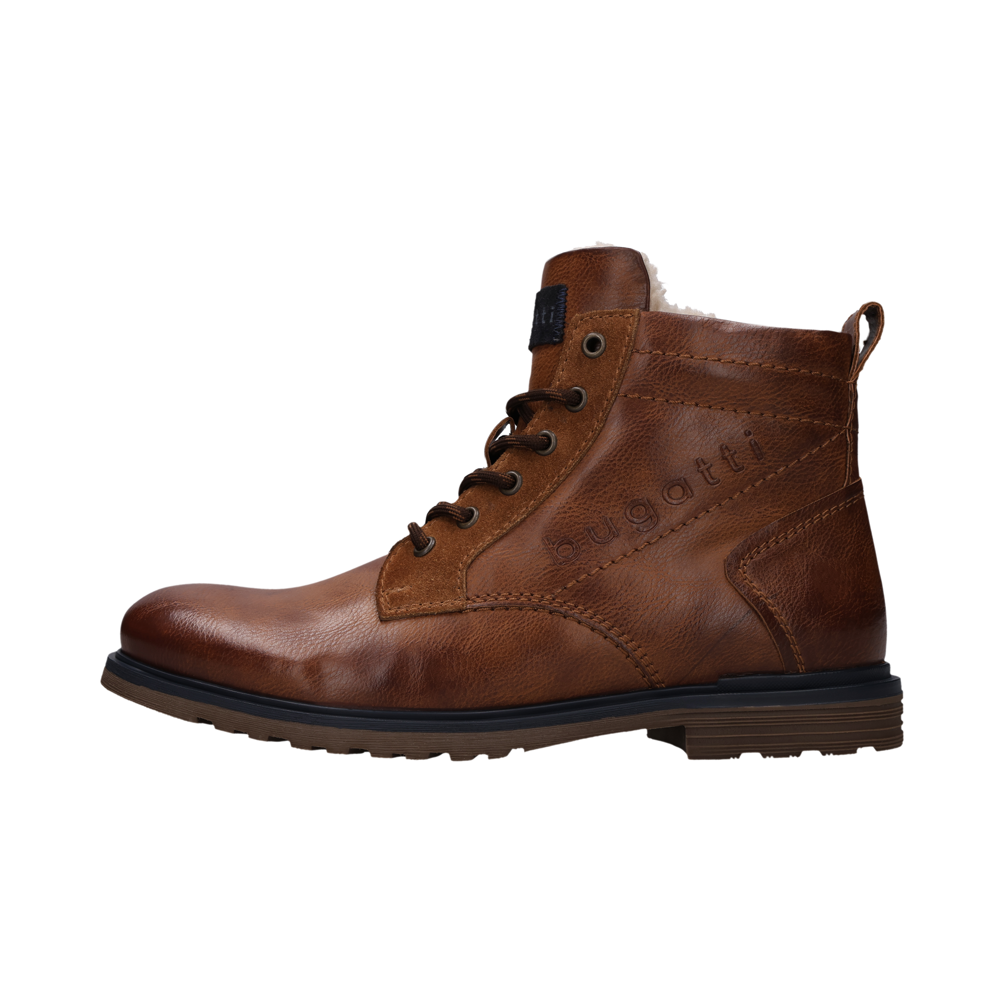bugatti Schnürboots  Schnürstiefelette, Winterboots mit Reißverschluss