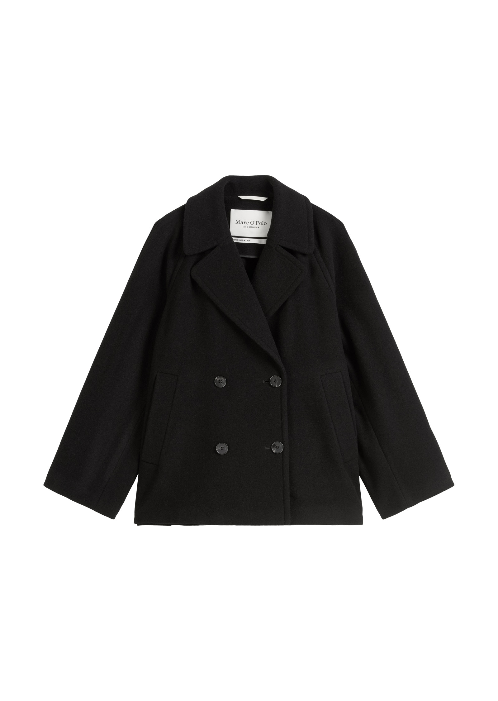 Marc O'Polo Outdoorjacke »aus Wolle-Mix«, ohne Kapuze