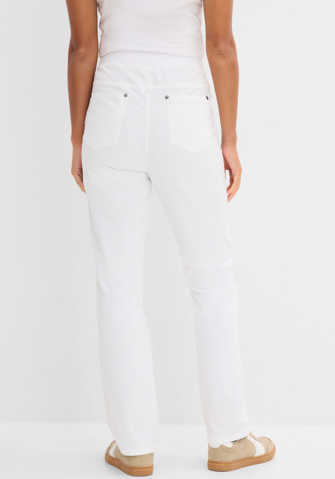 bonprix Schlupfhose »Twill Treggings aus elastischem Baumwoll-Mix«  aus elastischem Baumwoll-Mix, Regular Fit, gerades Bein