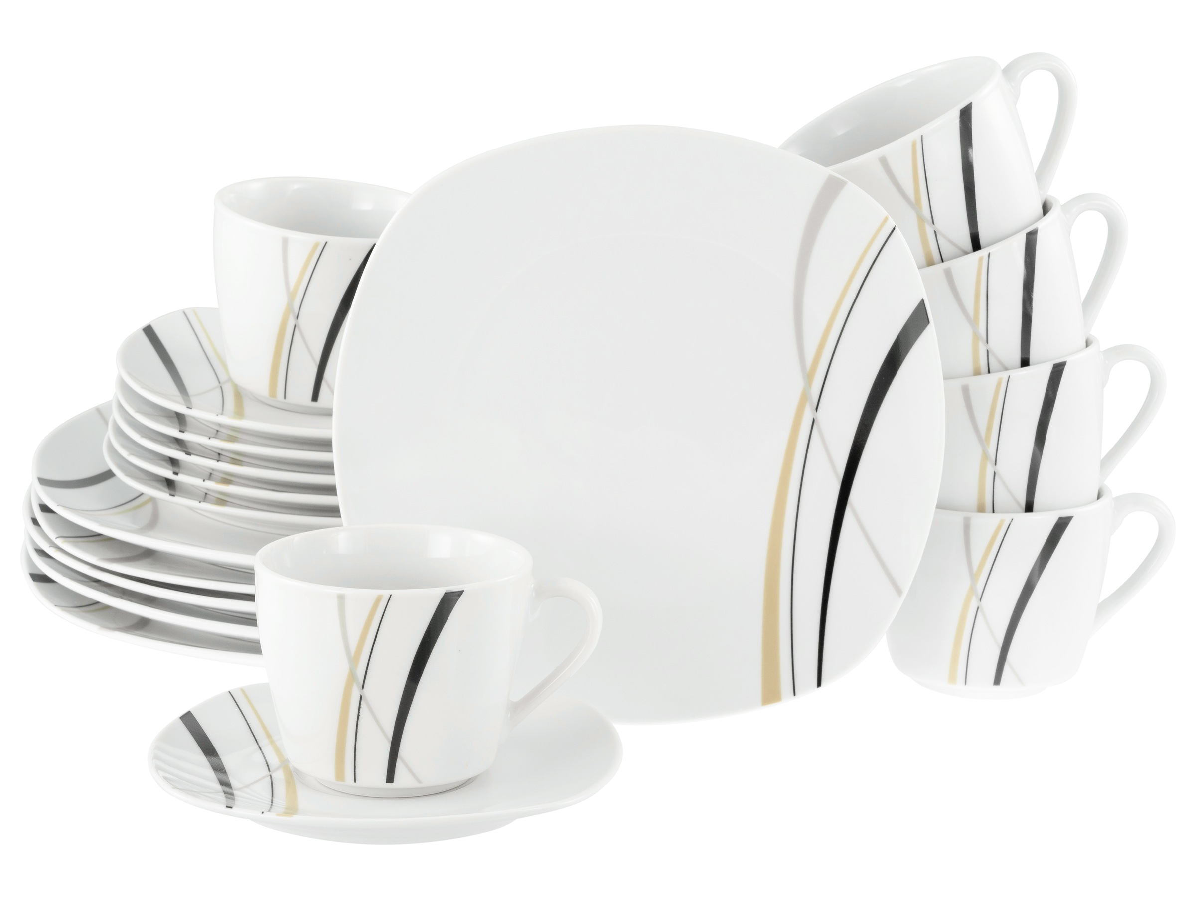 CreaTable Kaffeeservice »Square City Line Kaffee...
