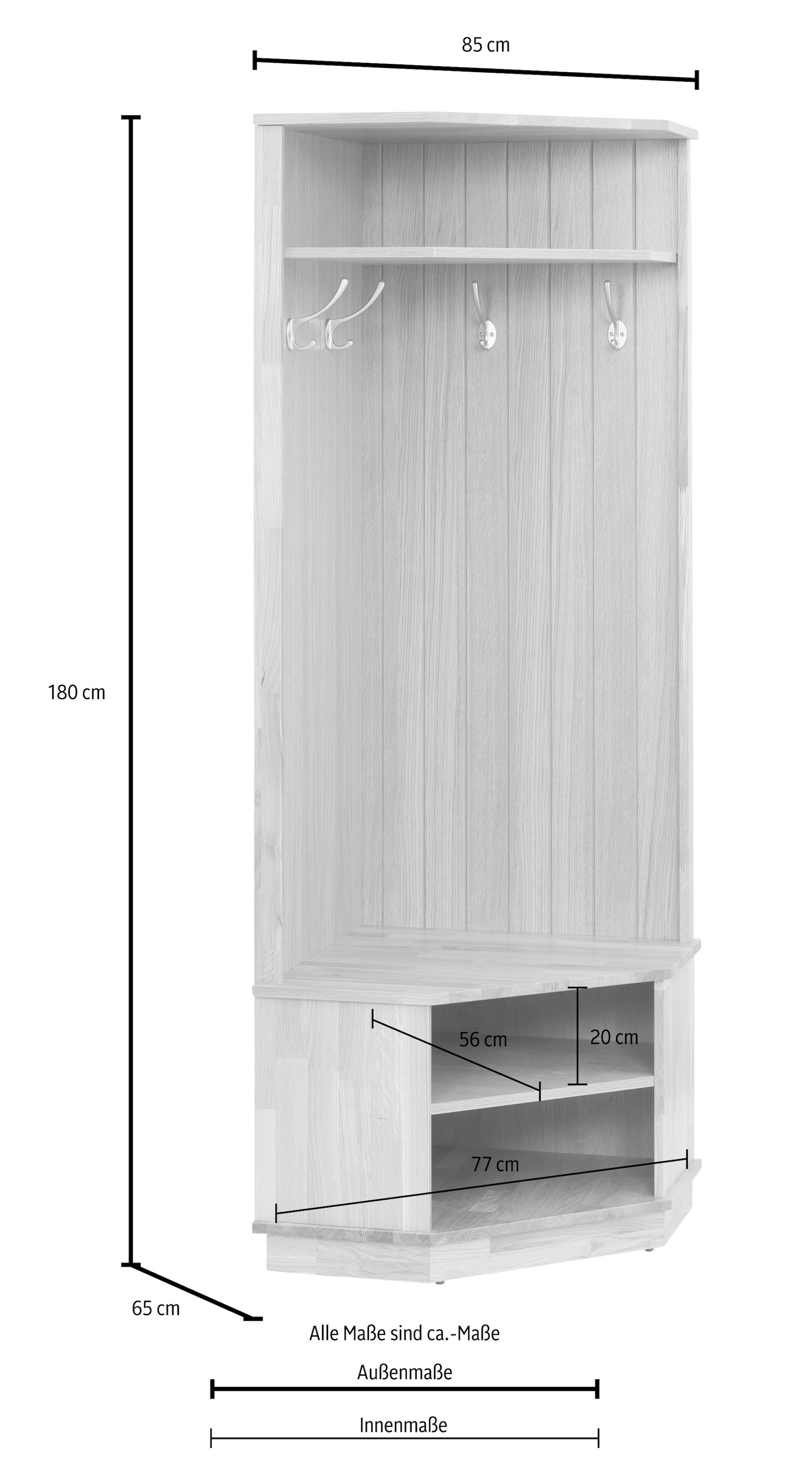 Home affaire Garderobenschrank »Nekso«, in verschiedenen Farben, aus MDF, FSC®-zertifiziert