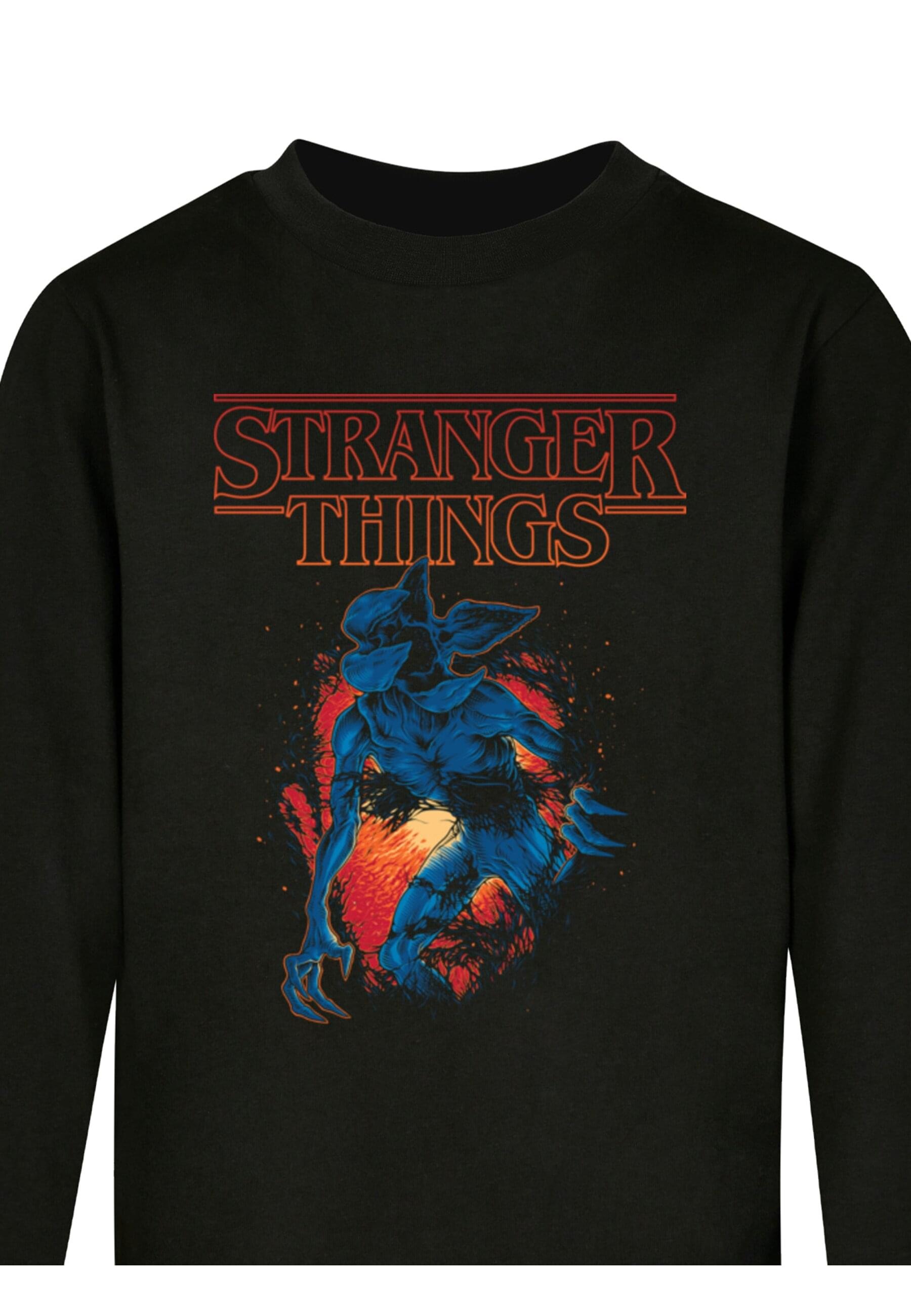 ABSOLUTE CULT Longsleeve »ABSOLUTE CULT Herren Kids Stranger Things - DemoCave Longsleeve«, (1 tlg.)