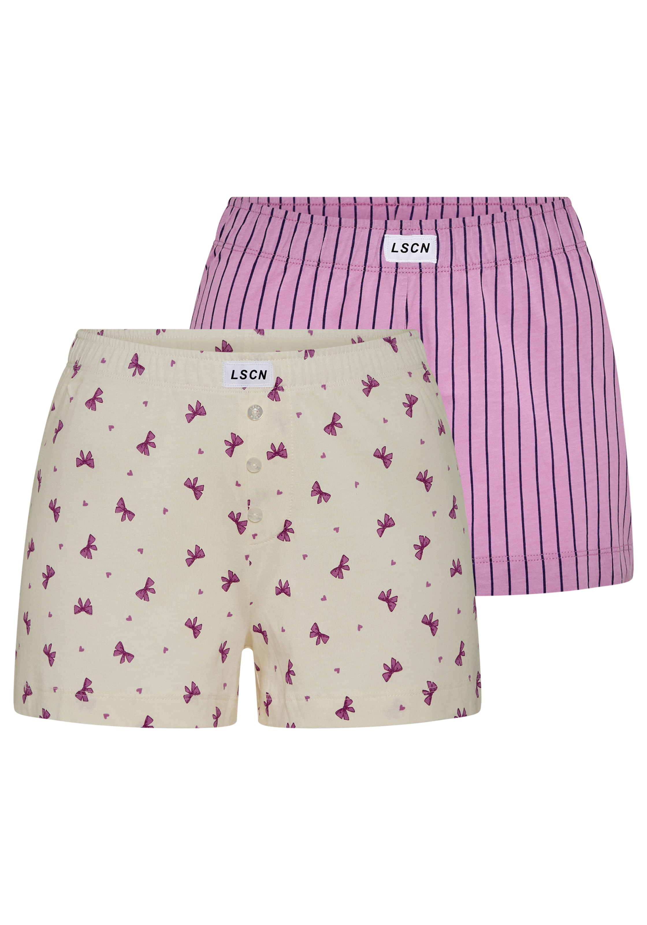LSCN by LASCANA Shorty Packung, 4 im Doppelpack