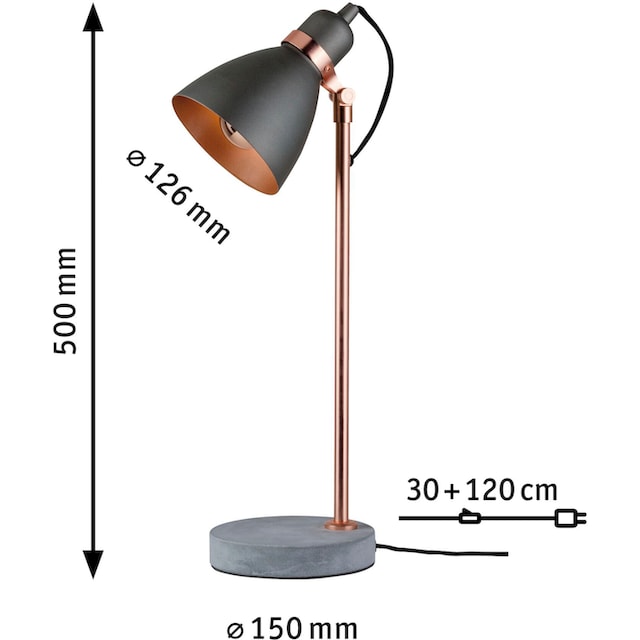 Paulmann LED Tischleuchte »Orm«, 1 flammig-flammig, E27 | BAUR