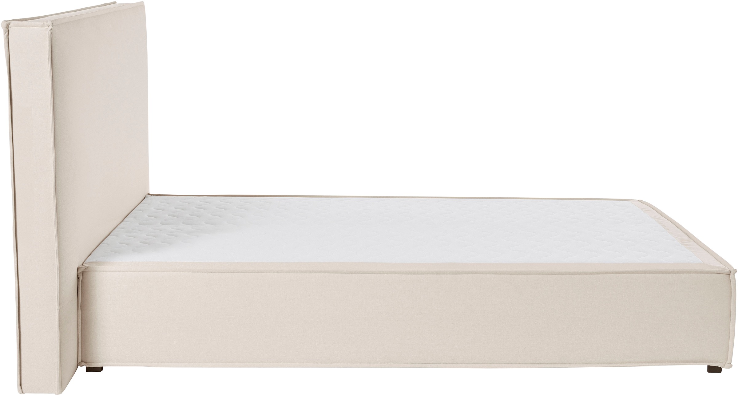 Boxspringbett "Yuma", beige, B:133cm L:213cm, 100% Polyester, LEGER HOME BY LENA GERCKE, Komplettbetten, Boxspringbett, incl. Topper, in 4 Breiten, 3 Matratzenarten und je 2 Härtegraden 3