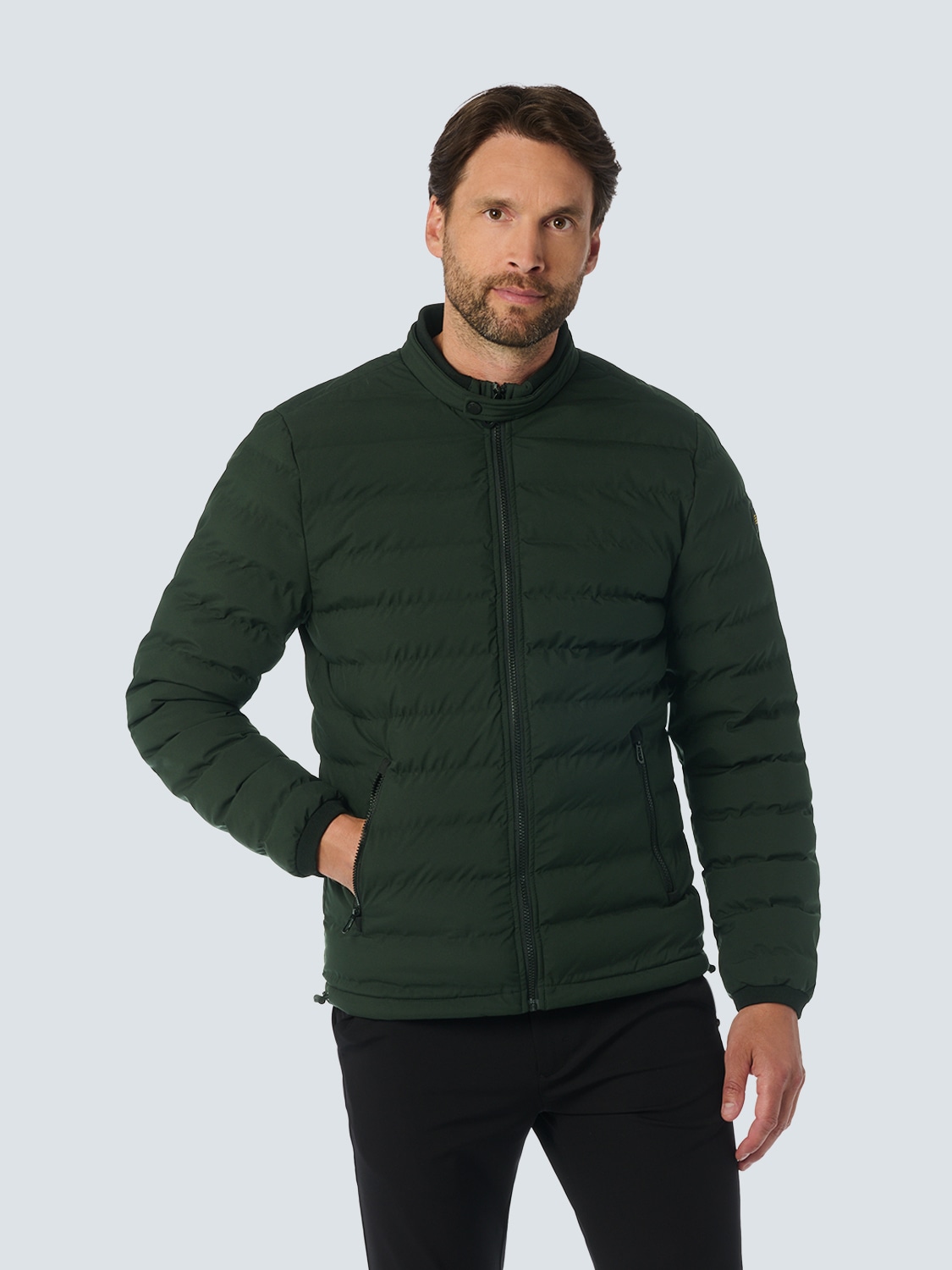 NO EXCESS Leichtdaunenjacke "No Excess Leichte Steppjacke mit sportlichem Look"