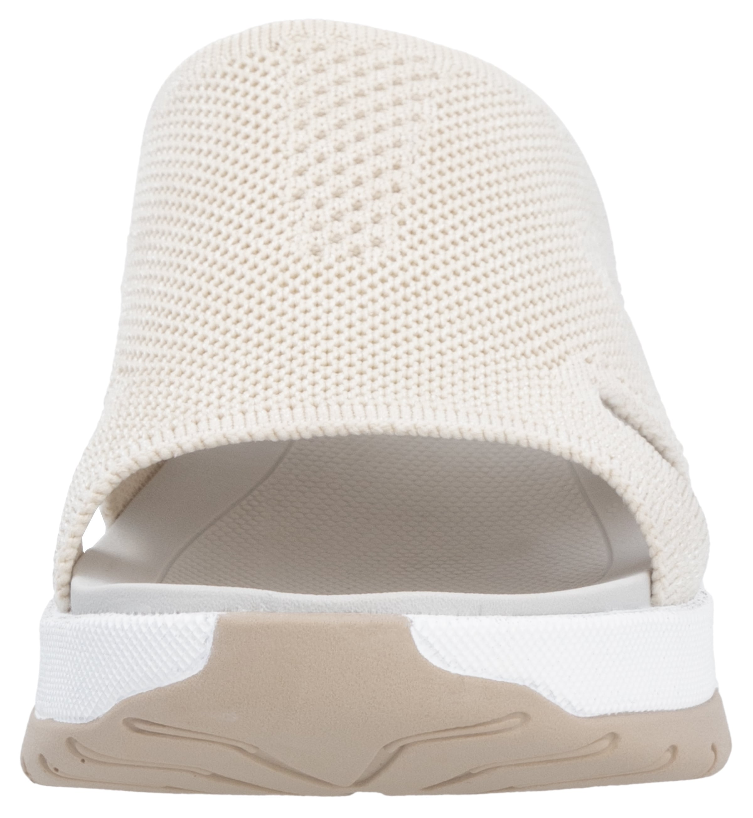 RIEKER Sport Pantolette »vegan«, Sommerschuh, Hausschuh, Keilabsatz, in der Maschine waschbar