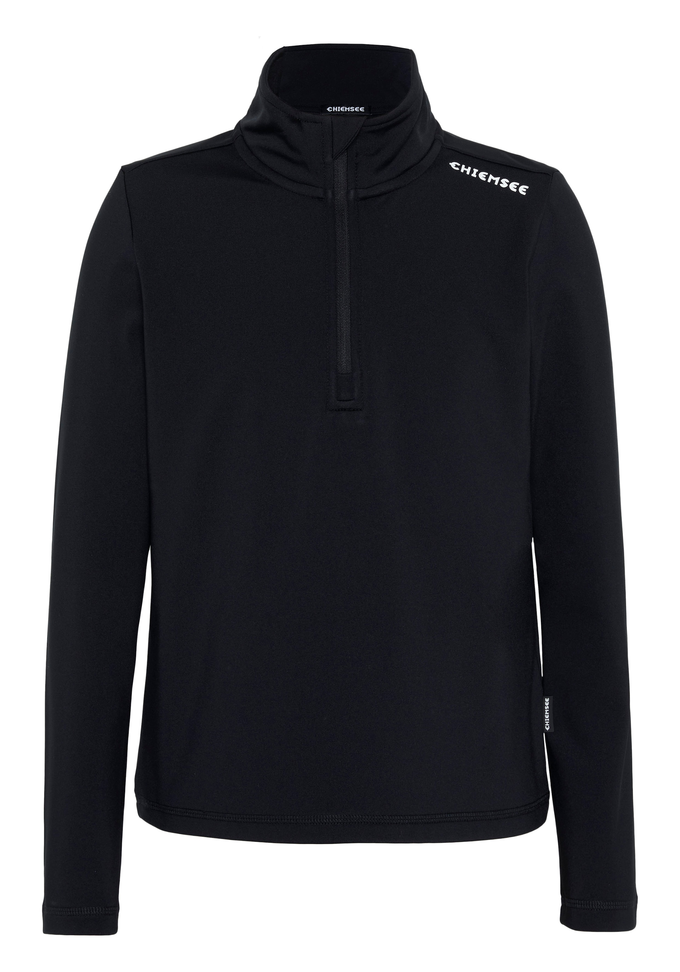 CHIEMSEE Mädchen Fleecepulloverschwarz beauty, Gr. 134, 78% Polyester, 22% Elasthan, Sweatshirts