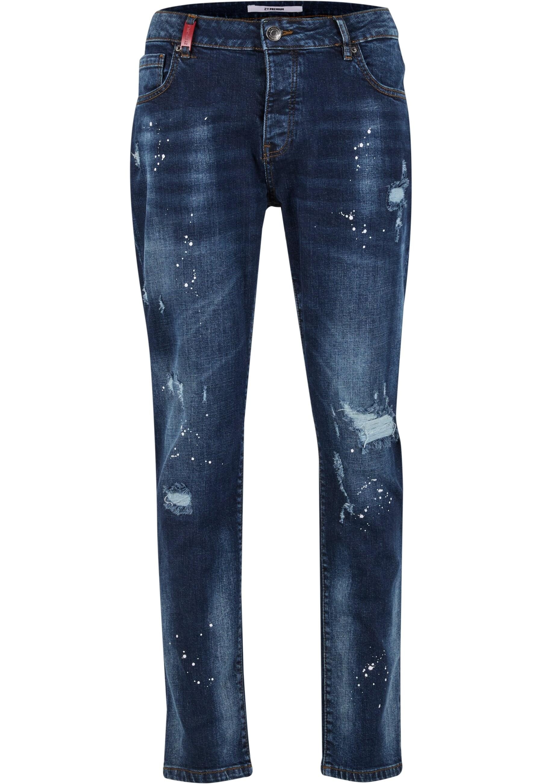 2Y Premium Bequeme Jeans "2Y Premium 2Y CARLOS DESTROYED SLIM FIT JEANS" günstig online kaufen