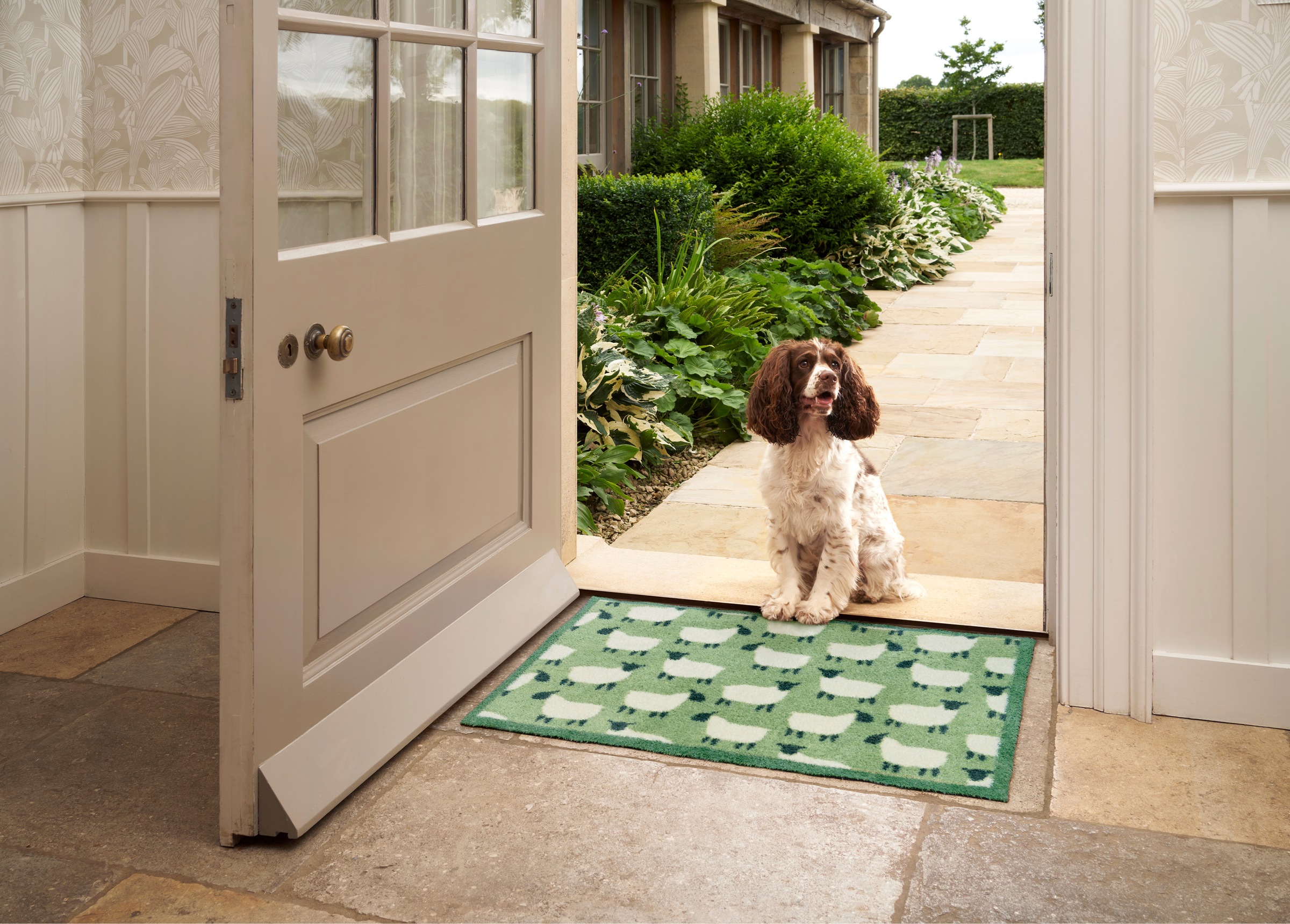 Turtle Mat Fußmatte "Flock Green" rechteckig 9 mm Höhe günstig online kaufen