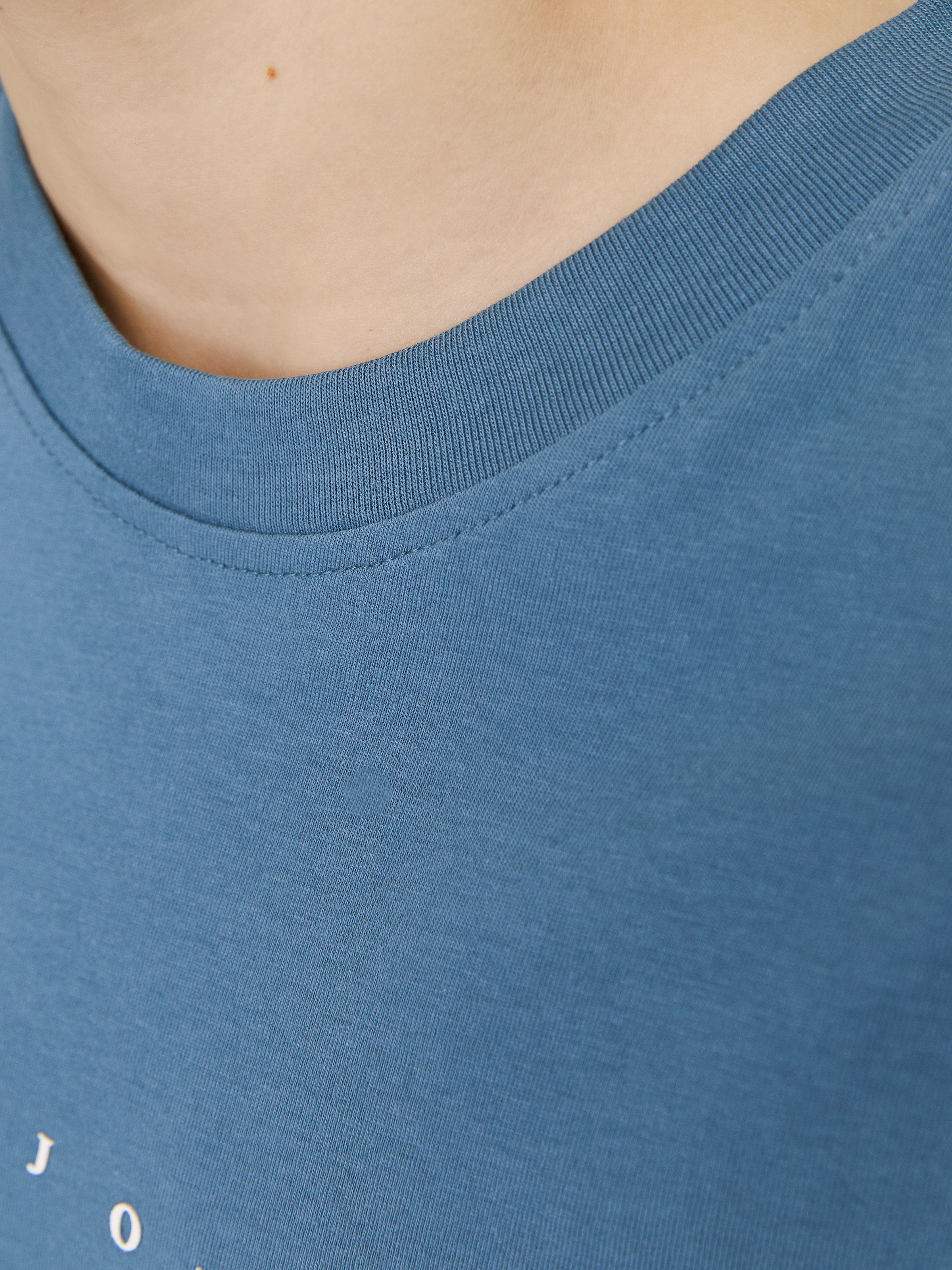 Thumbnail - Jack & Jones Junior Rundhalsshirt "JJESTAR lässig, weich, atmungsaktiv, stylisch" bedruckt, casual, relaxed fit, Rundhal...