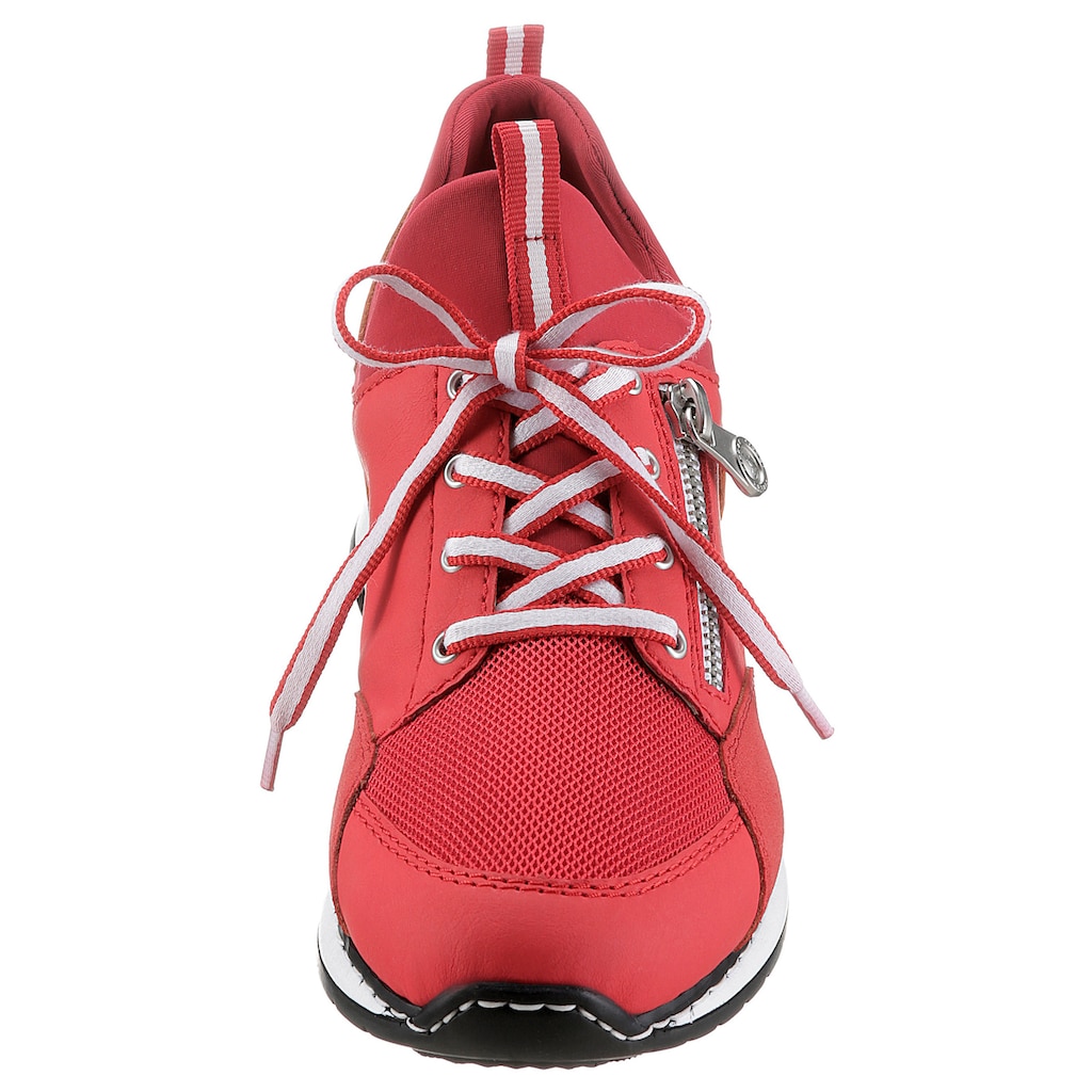 Marken Rieker Rieker Slip-On Sneaker, mit Keilabsatz rot