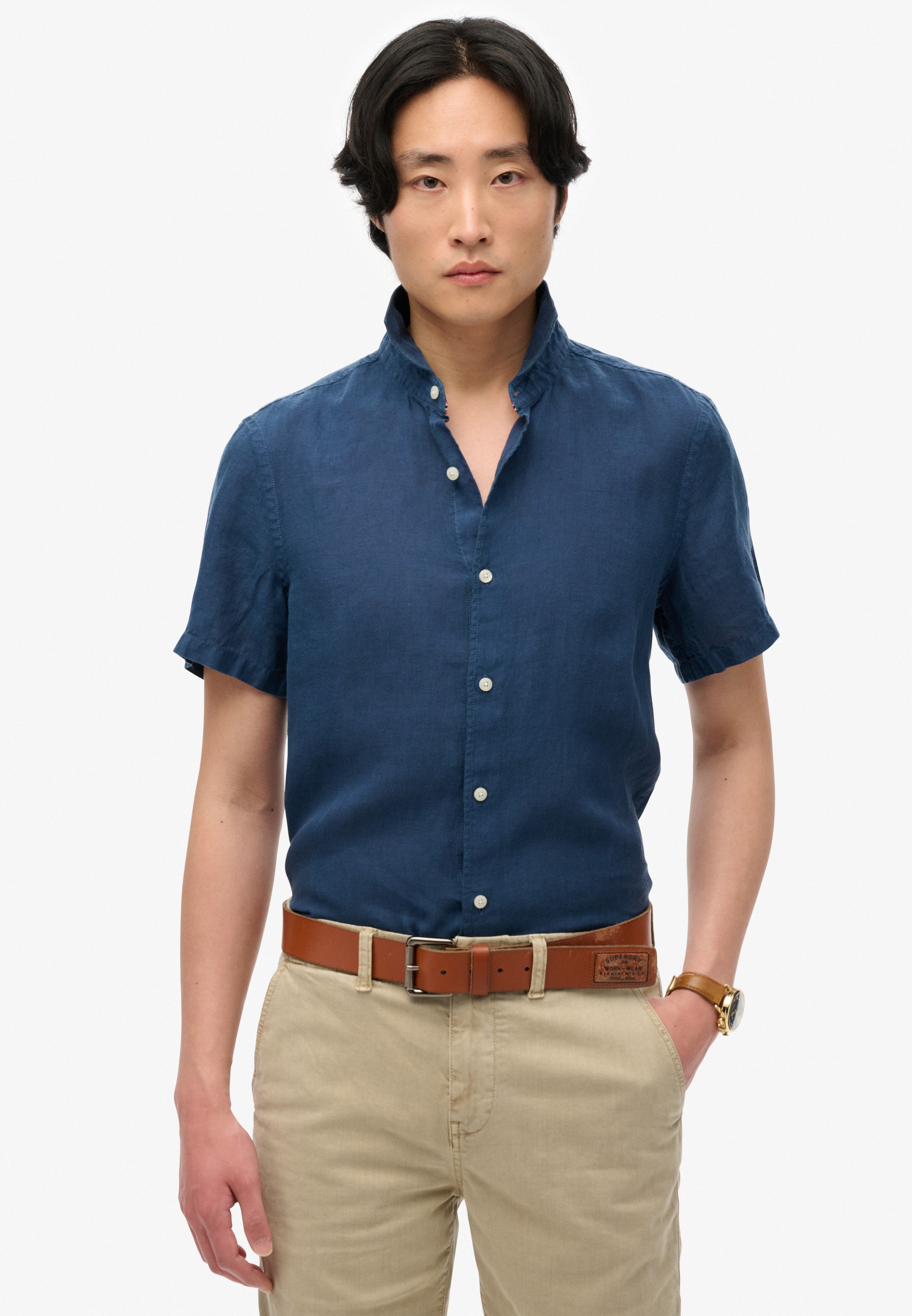 Superdry Kurzarmhemd »VACATION LINEN S/S SHIRT«