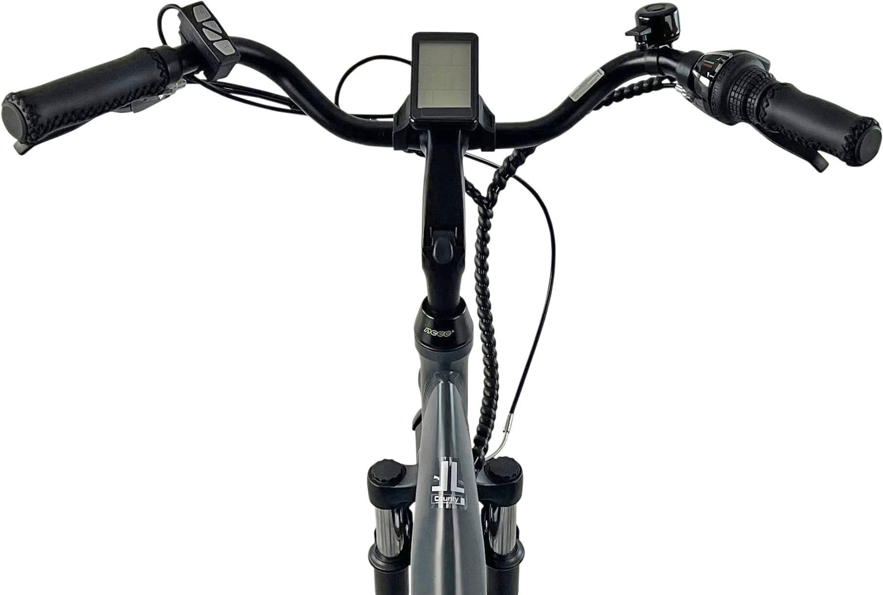 LLobe »City E-Bike 28" County anthrazit« 7 Gang Shimano Altus Schaltwerk Kettenschaltung Heckmotor 250 W