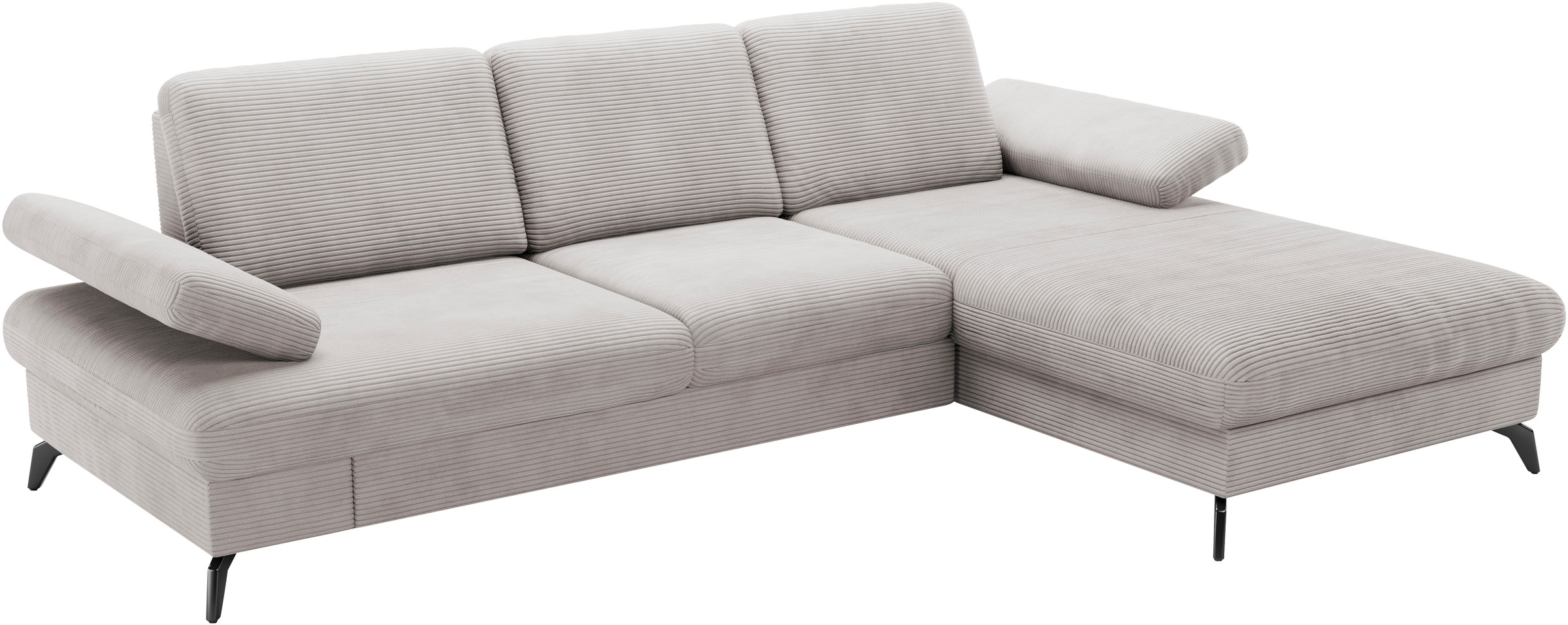 sit&more Ecksofa »Morris Jubi, L-Form«, inkl. Armteilfunktion und 1 Zierkissen, wahlweise mit Bettfunktion
