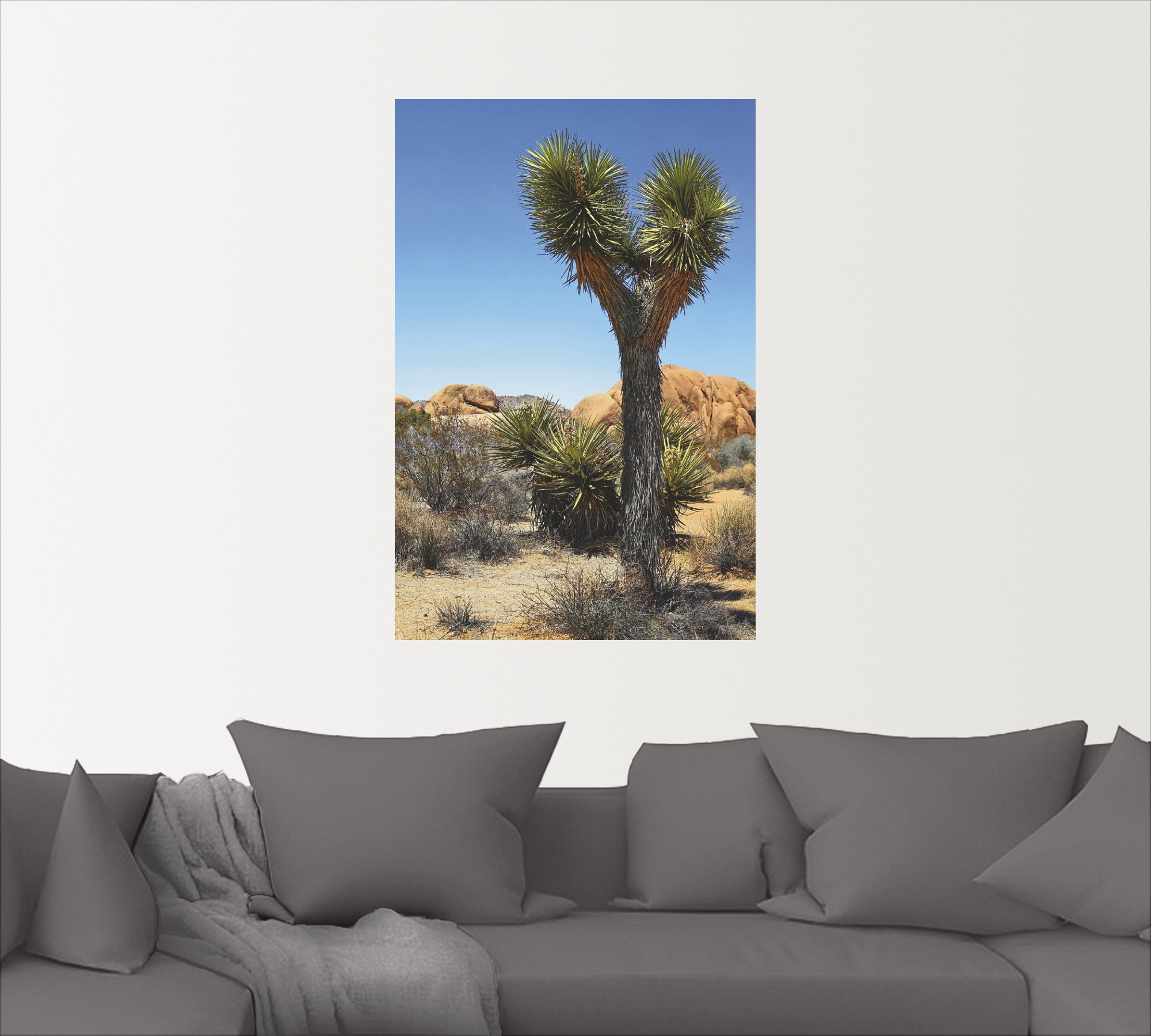 Artland Wandbild »Joshua Tree in der Mojave Wüste II«, Wüste, (1 St.), als Alubild, Leinwandbild, Wandaufkleber oder Poster in versch. Größen