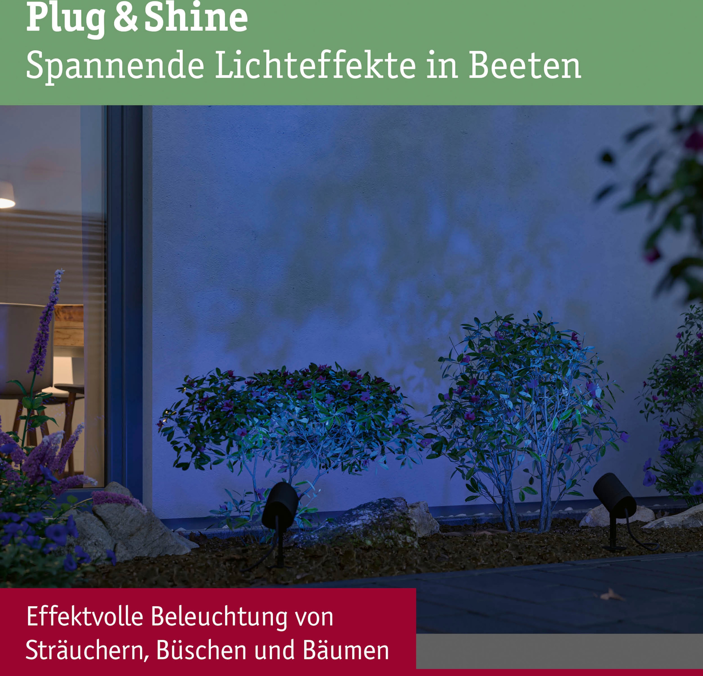 Paulmann LED Gartenstrahler »Plug & Shine Spot Shira«, 1 flammig-flammig, RGBW Zigbee 2000-6500K