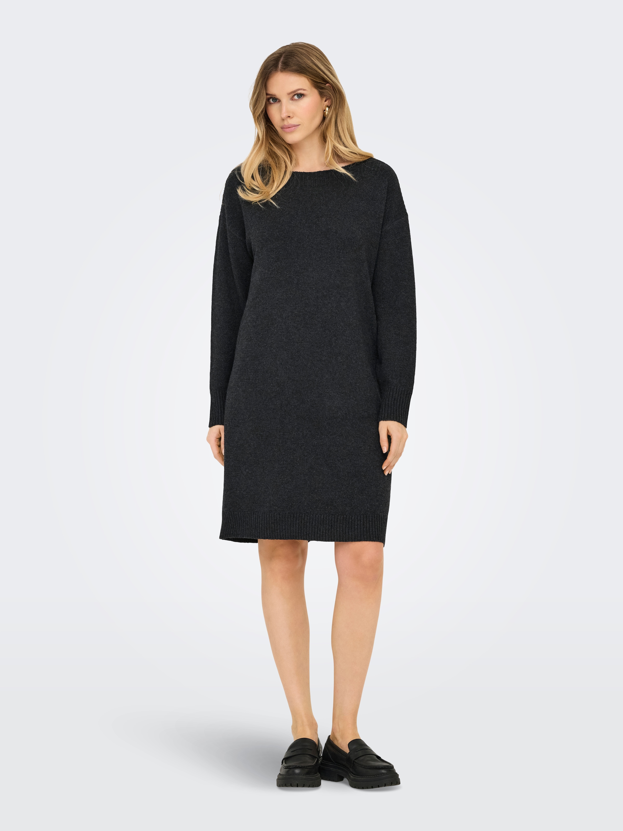 ONLY Midikleid »ONLGLORIA LS BOATNECK DRESS EX KNT« Sommerkleid