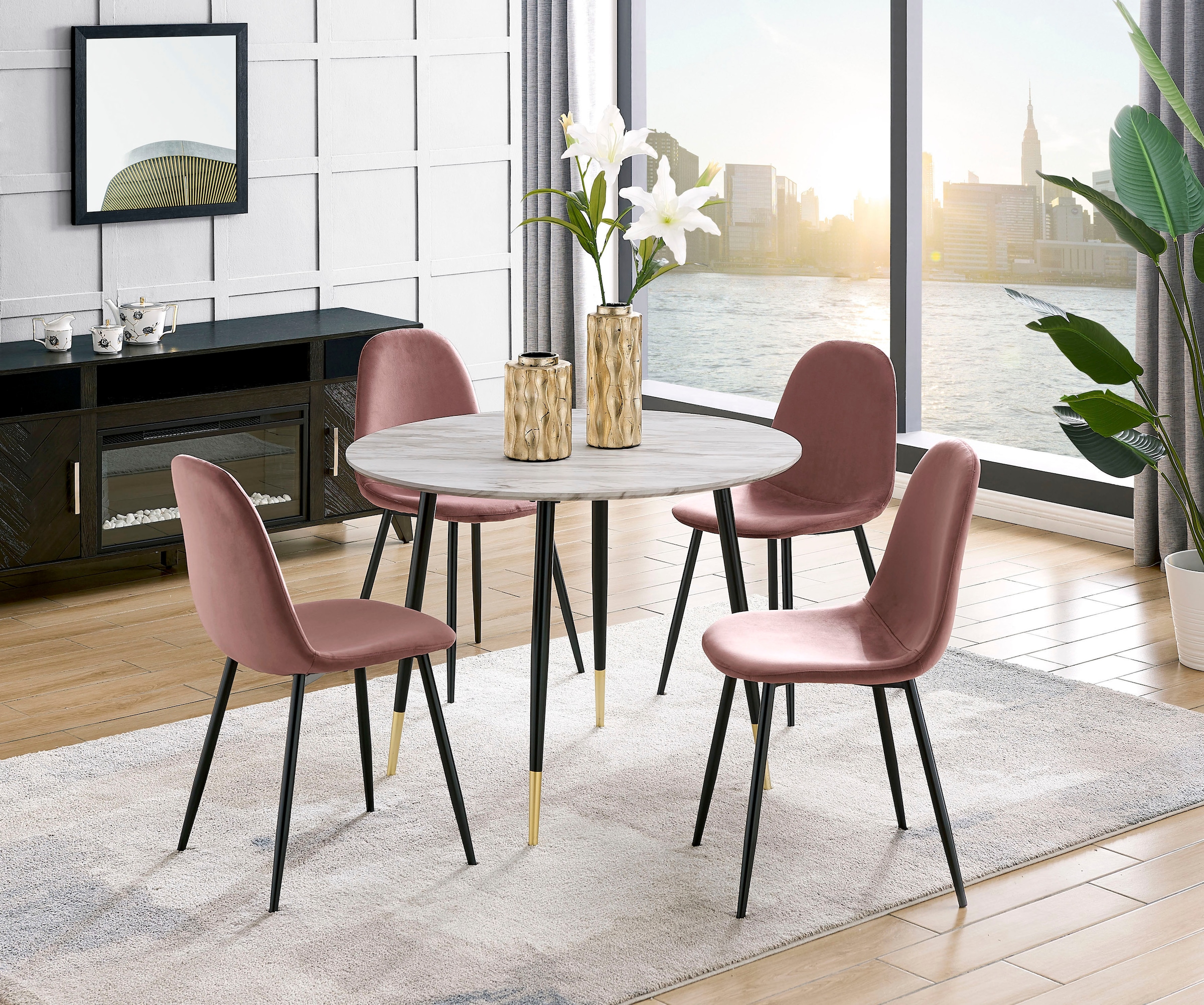 OTTO home Esszimmerstuhl "Eadwine, TOPSELLER Stuhl, Küchenstuhl, 4-Fuß Stuh günstig online kaufen