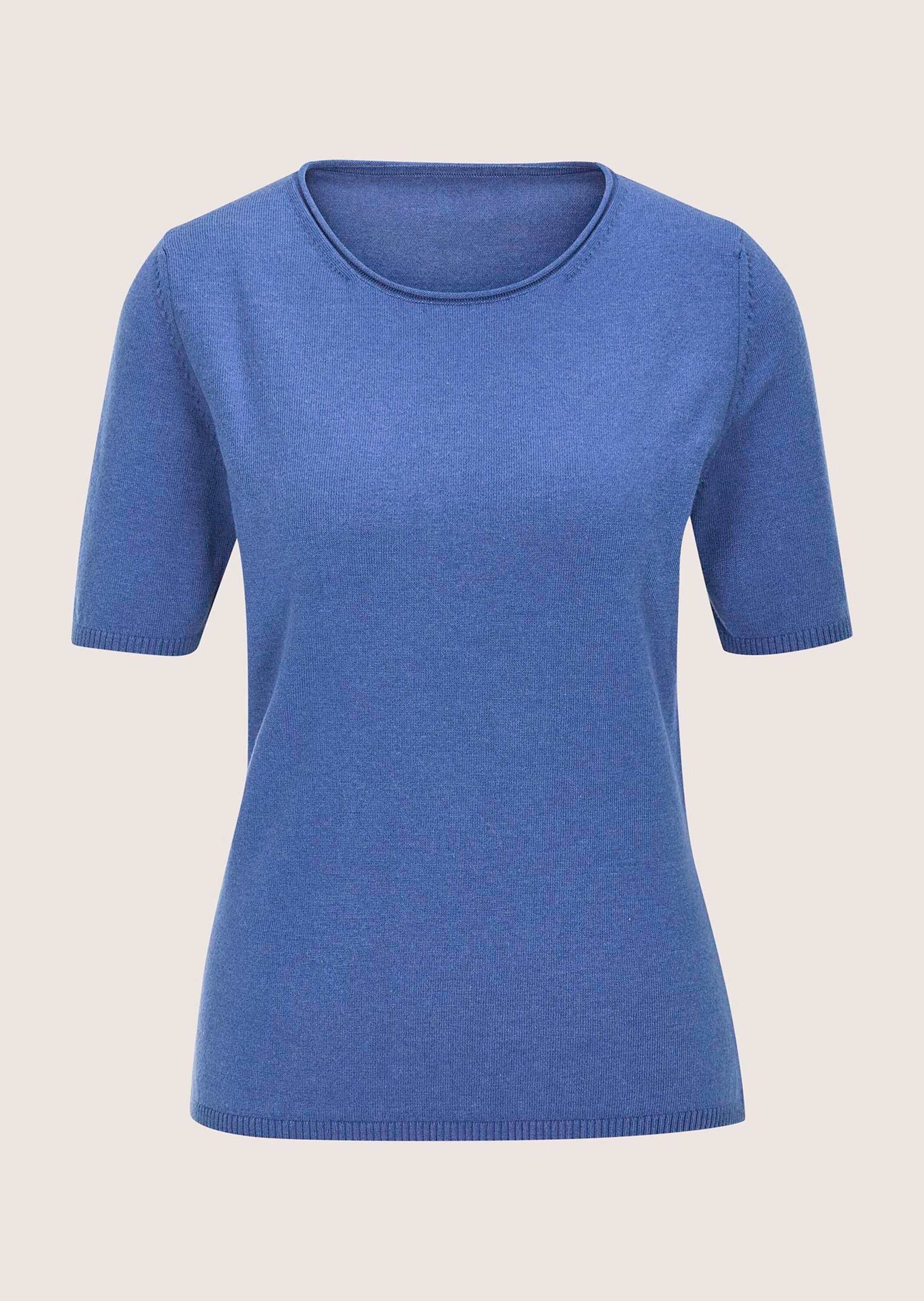 MADELEINE Longpullover "Strickshirt Sommerpulli mit Rollkante" schmale Ripp günstig online kaufen