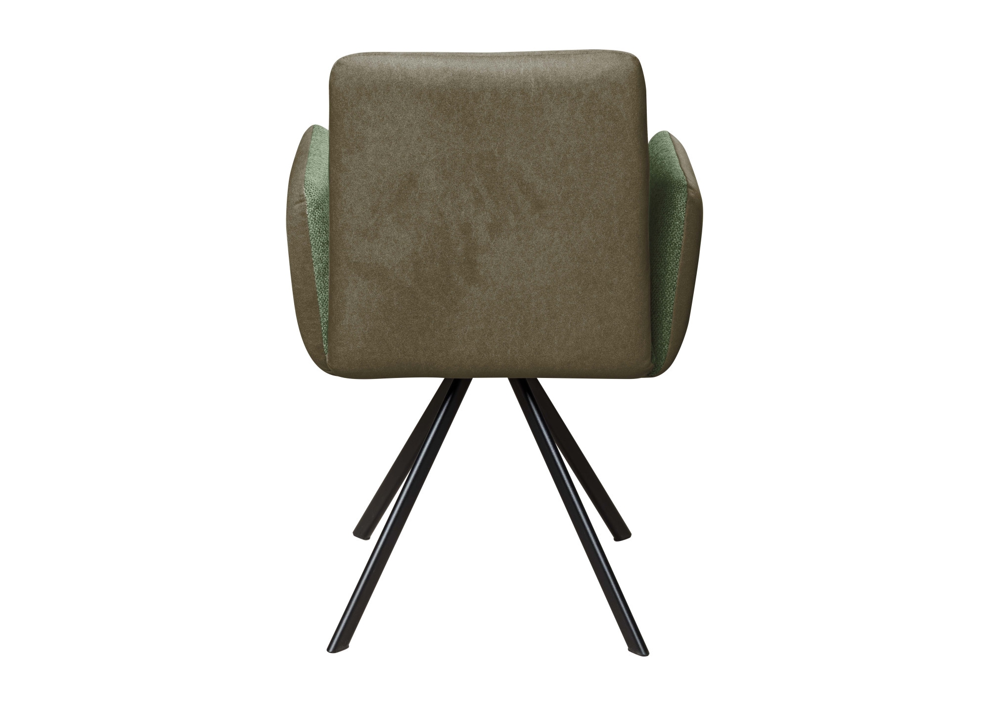 OTTO home Armlehnstuhl »Gabi Polsterstuhl, Esszimmerstuhl, Küchenstuhl, 4-Fußstuhl« () Gestell aus matt-schwarzem Flachmetall, stabil, 2-Stoff-Design