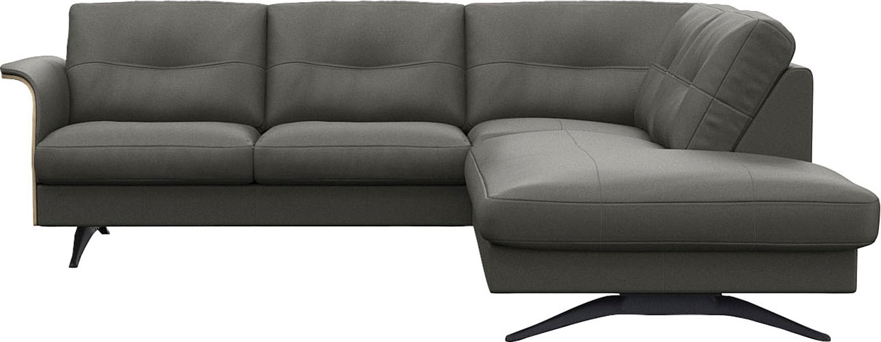 FLEXLUX Ecksofa "Glow, super bequem durch hochwertigem Sitzaufbau mit Feder günstig online kaufen