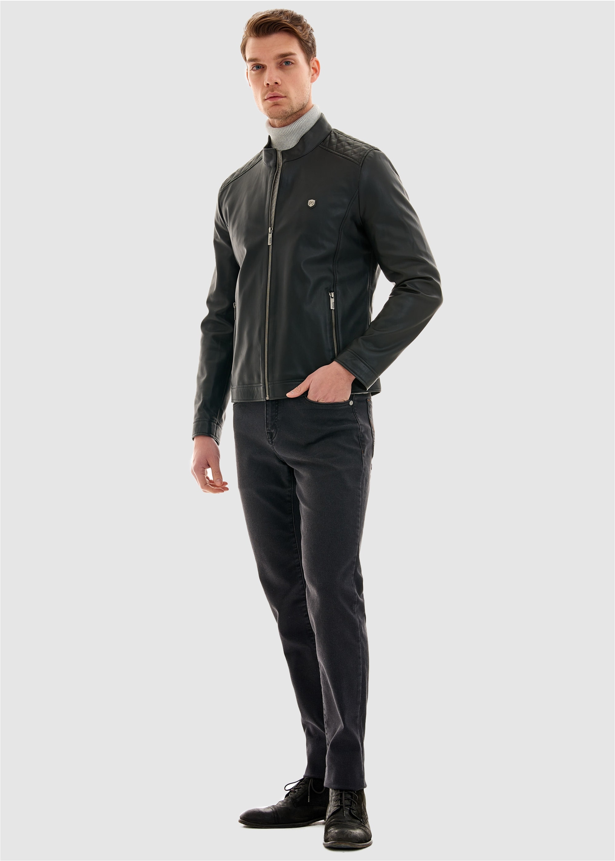 Pierre Cardin Lederimitatjacke, in tollem Leder-Design