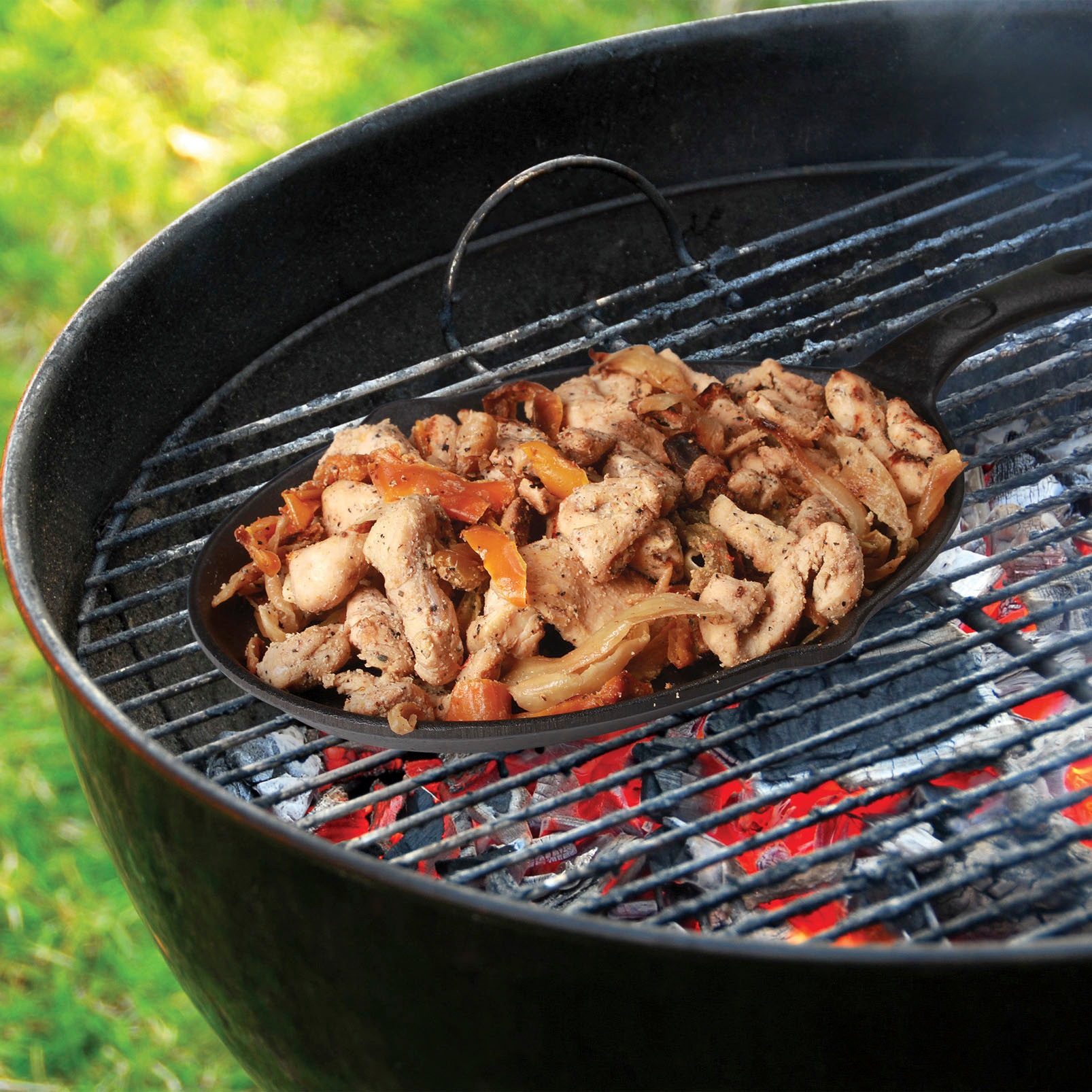 Jim Beam BBQ Grillpfanne Gusseisen Set, 3 Stk. tlg. inkl. Holzuntersetzer u günstig online kaufen