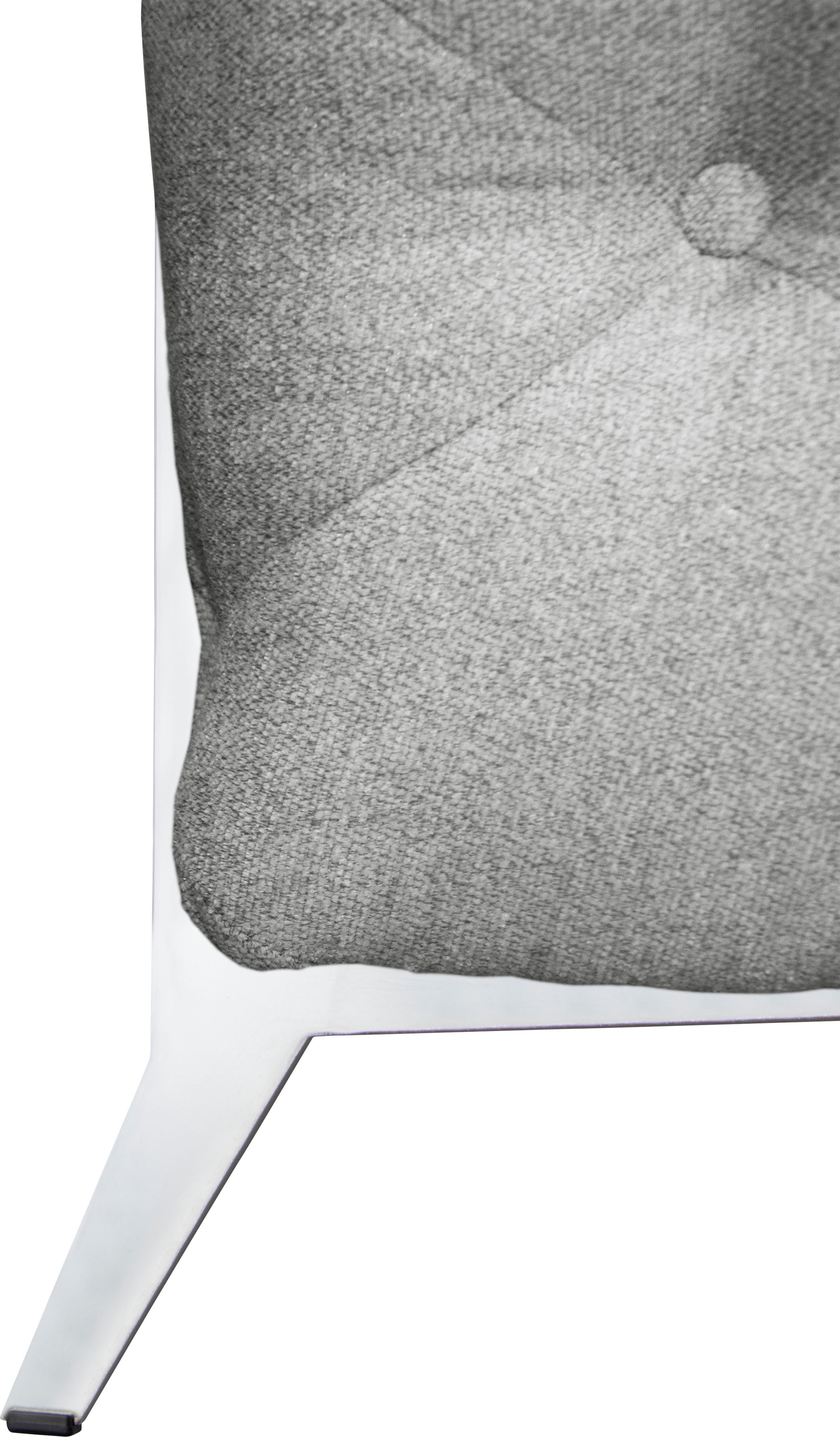 Leonique Chesterfield-Sofa »Amaury L-Form«, großes Ecksofa, Chesterfield-Optik, Breite 323 cm, Fußfarbe wählbar