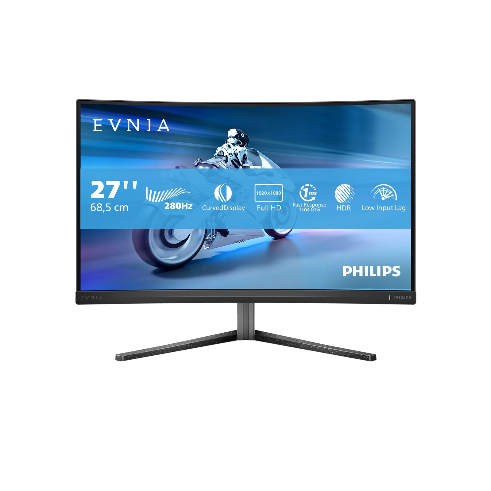 Philips Curved-Gaming-Monitor »27M2C5200W«, 68,5 cm/27 Zoll, 1920 x 1080 px, Full HD, 1 ms Reaktionszeit, 280 Hz