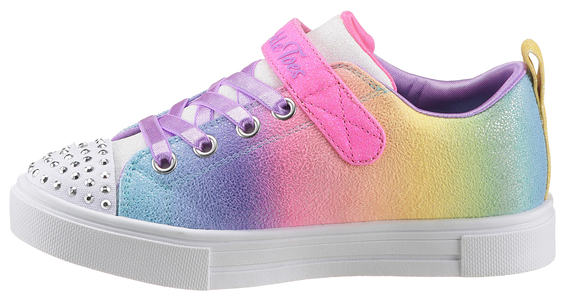 Skechers Kids Sneaker »TWINKLE SPARKS BFF MAGIC«, im glitzernden Look, Freizeitschuh, Halbschuh, Schnürschuh