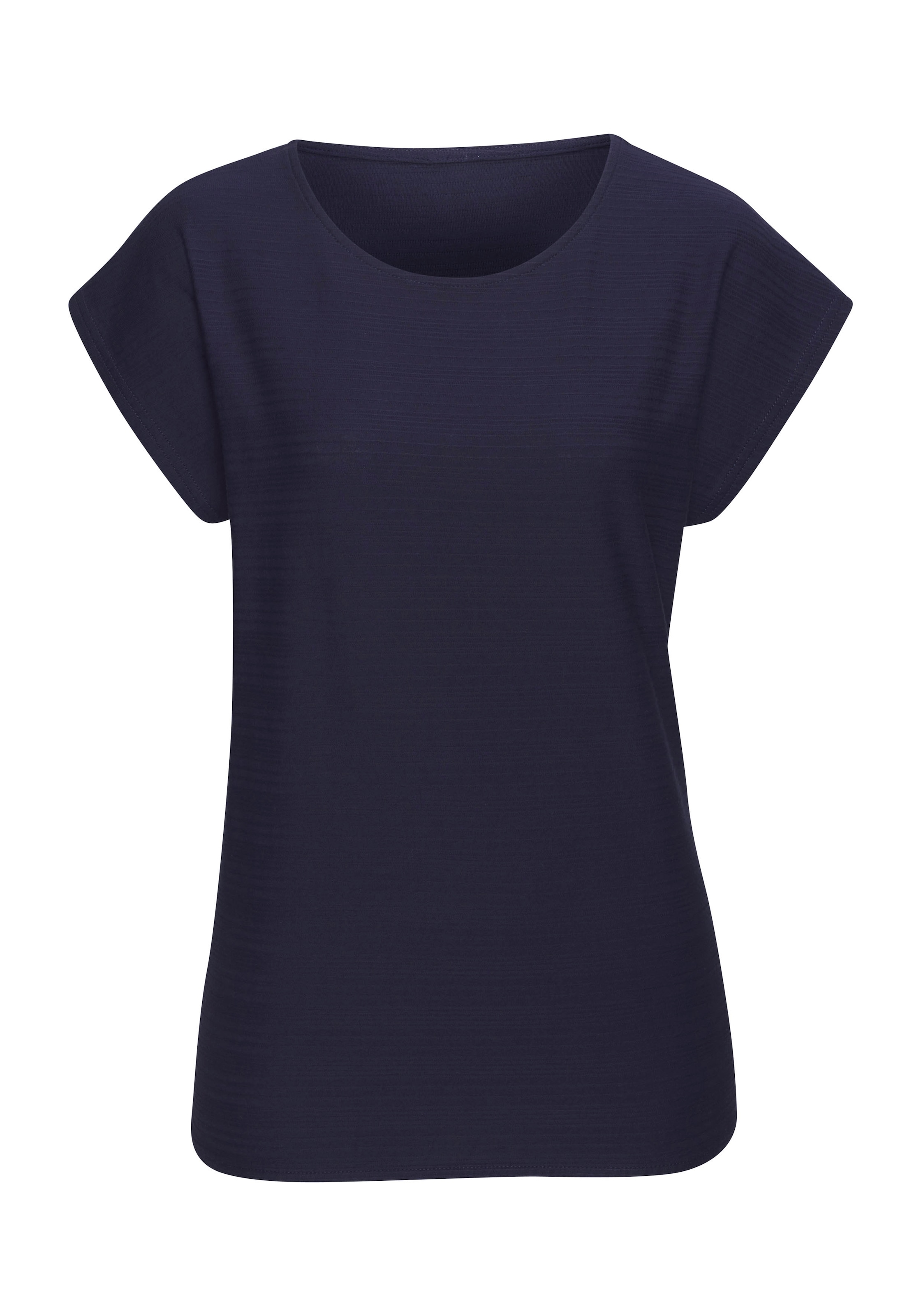 Vivance T-Shirt »mit modischer Streifenstruktur«, (Packung), aus weicher Baumwoll-Qualität