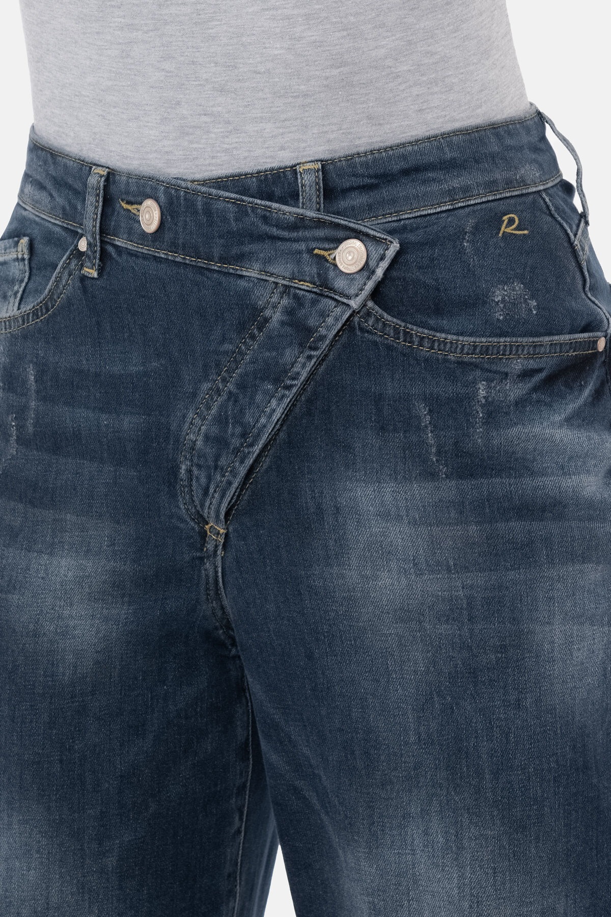Recover Pants 5-Pocket-Jeans »Gianna«, mit diagonalem Verschluss