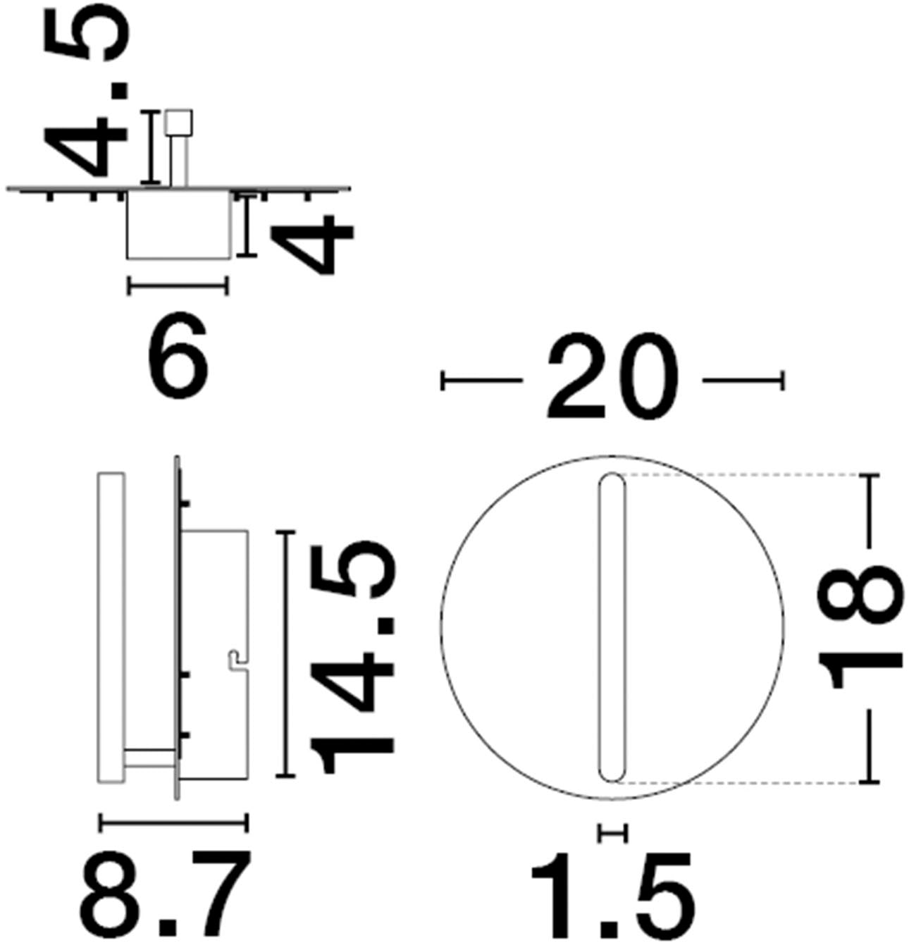 Nova Luce Wandleuchte »NALU«, 1 flammig