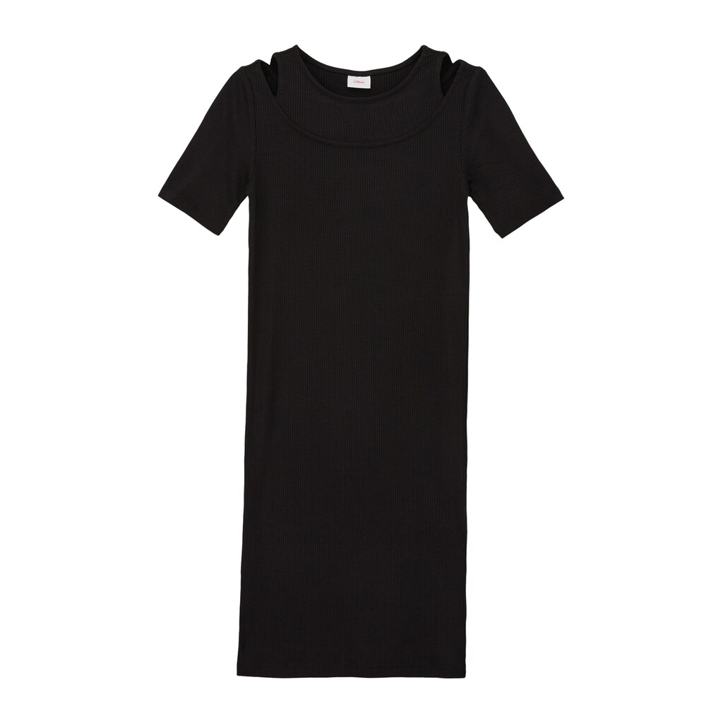 s.Oliver Junior 2-in-1-Kleid, mit Rippstrukur