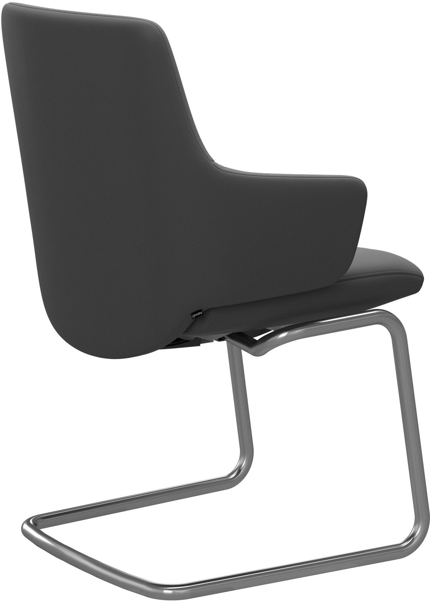 Stressless® Polsterstuhl »Laurel«, Leder BATICK, Low Back mit Armlehne, Größe L, mit Beinen aus Stahl in Chrom matt