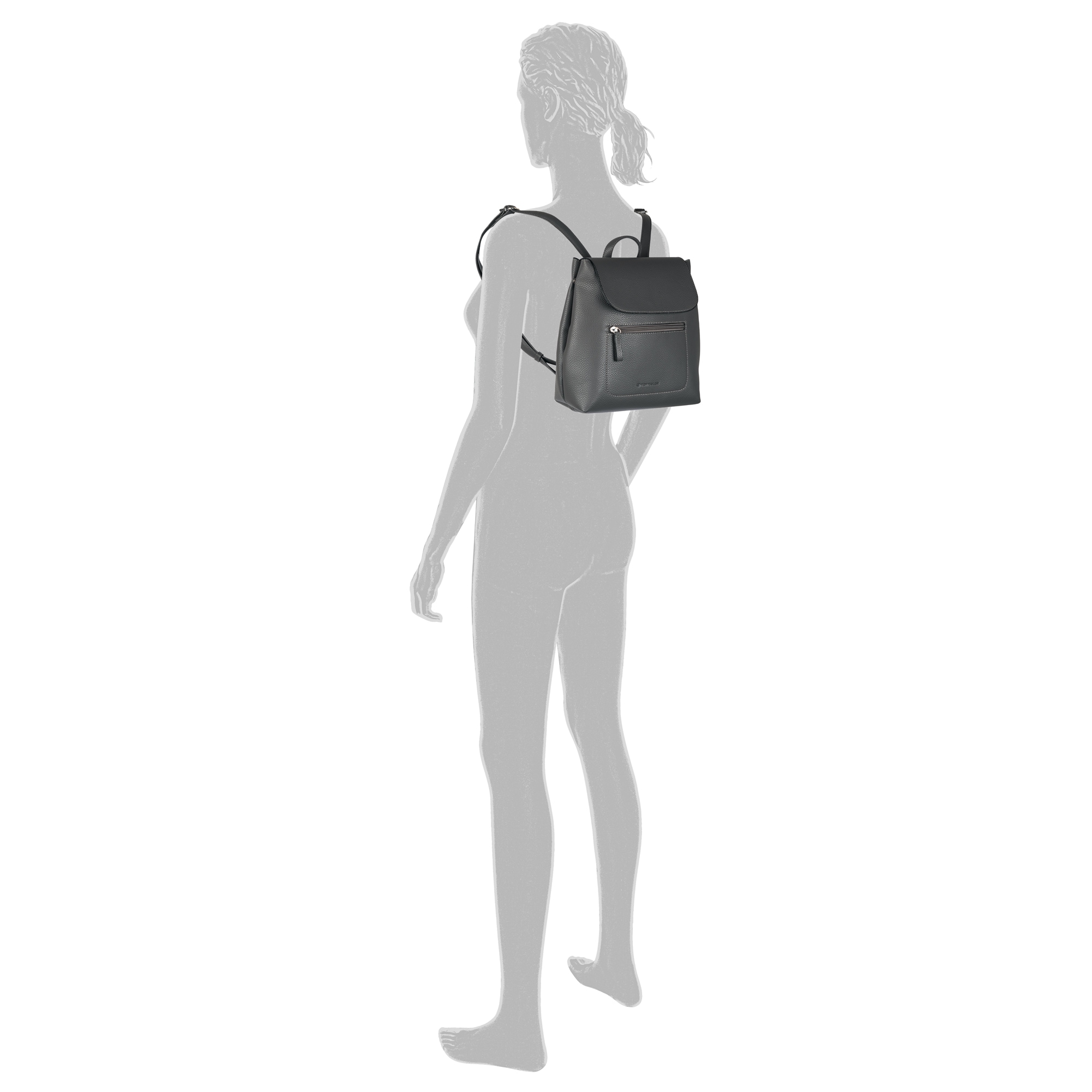 TOM TAILOR Rucksack »Elis«, aus weich gekörntem Lederimitat auffällige Ziernaht und feinem Logo