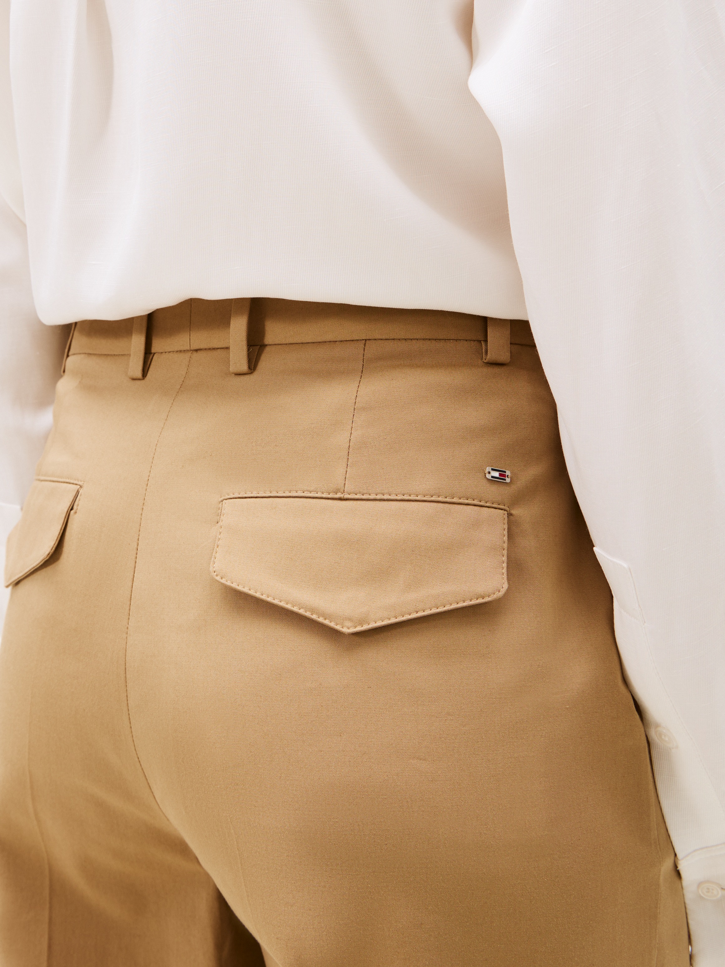 Tommy Hilfiger Anzughose "COTTON WIDE LEG PANT" günstig online kaufen