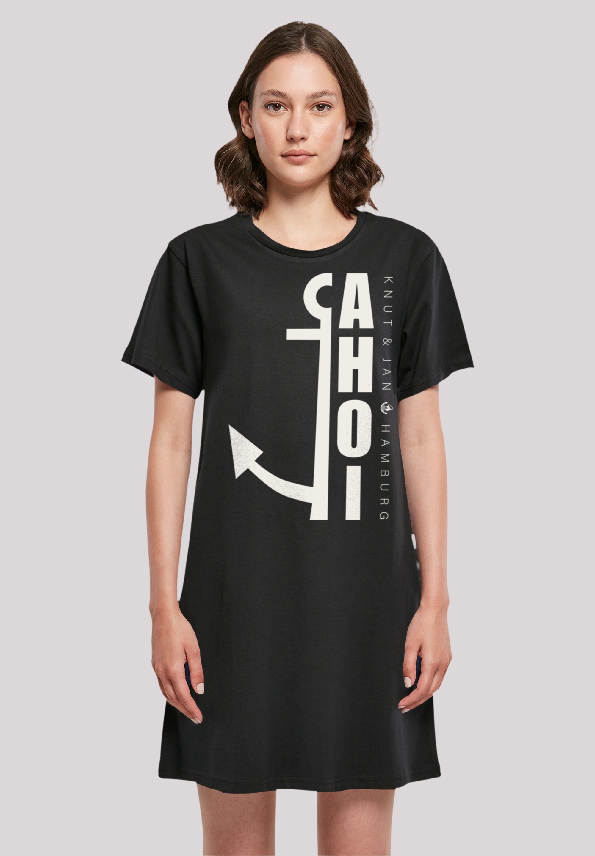 F4NT4STIC Shirtkleid "Ahoi Anker Knut & Jan Hamburg" Ohne Taschen Print günstig online kaufen
