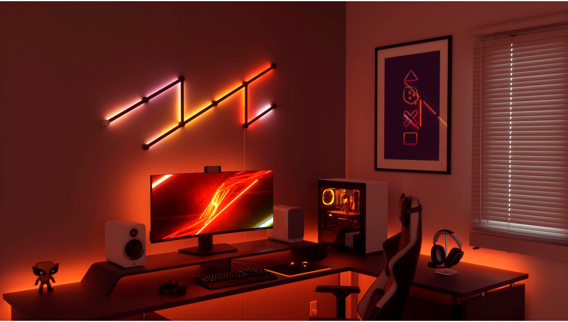 nanoleaf Dekolicht »Nanoleaf Lines Skin Matte 9pcs«, 9 PK Dekorative Verkleidung für die Nanoleaf Lines